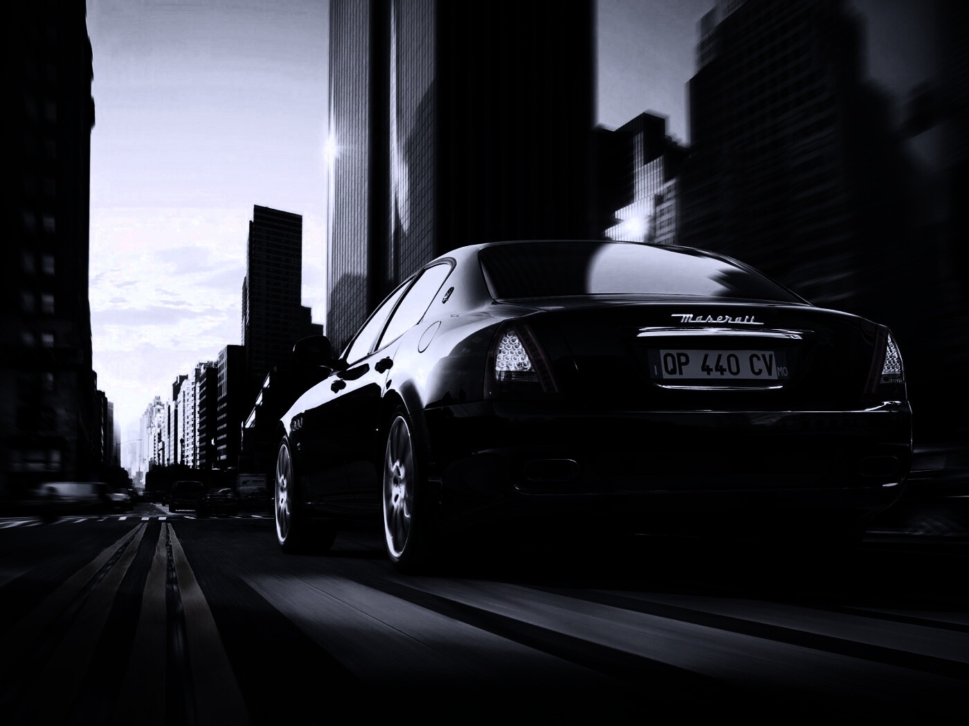 Maserati Quattroporte в городе обои