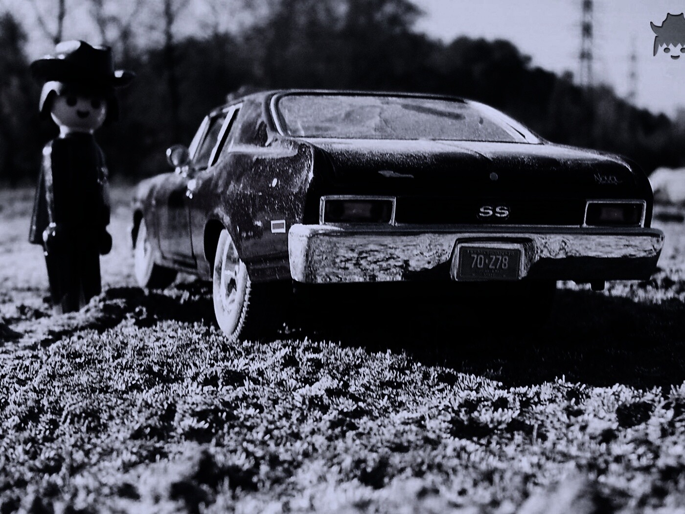 Машинка для человечка Lego обои