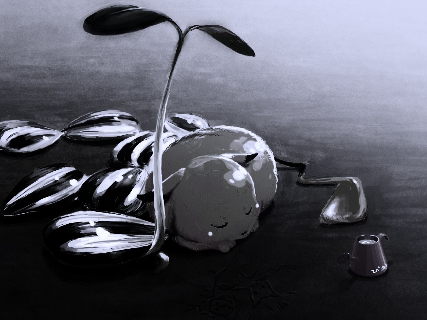 Пикачу отдыхает обои