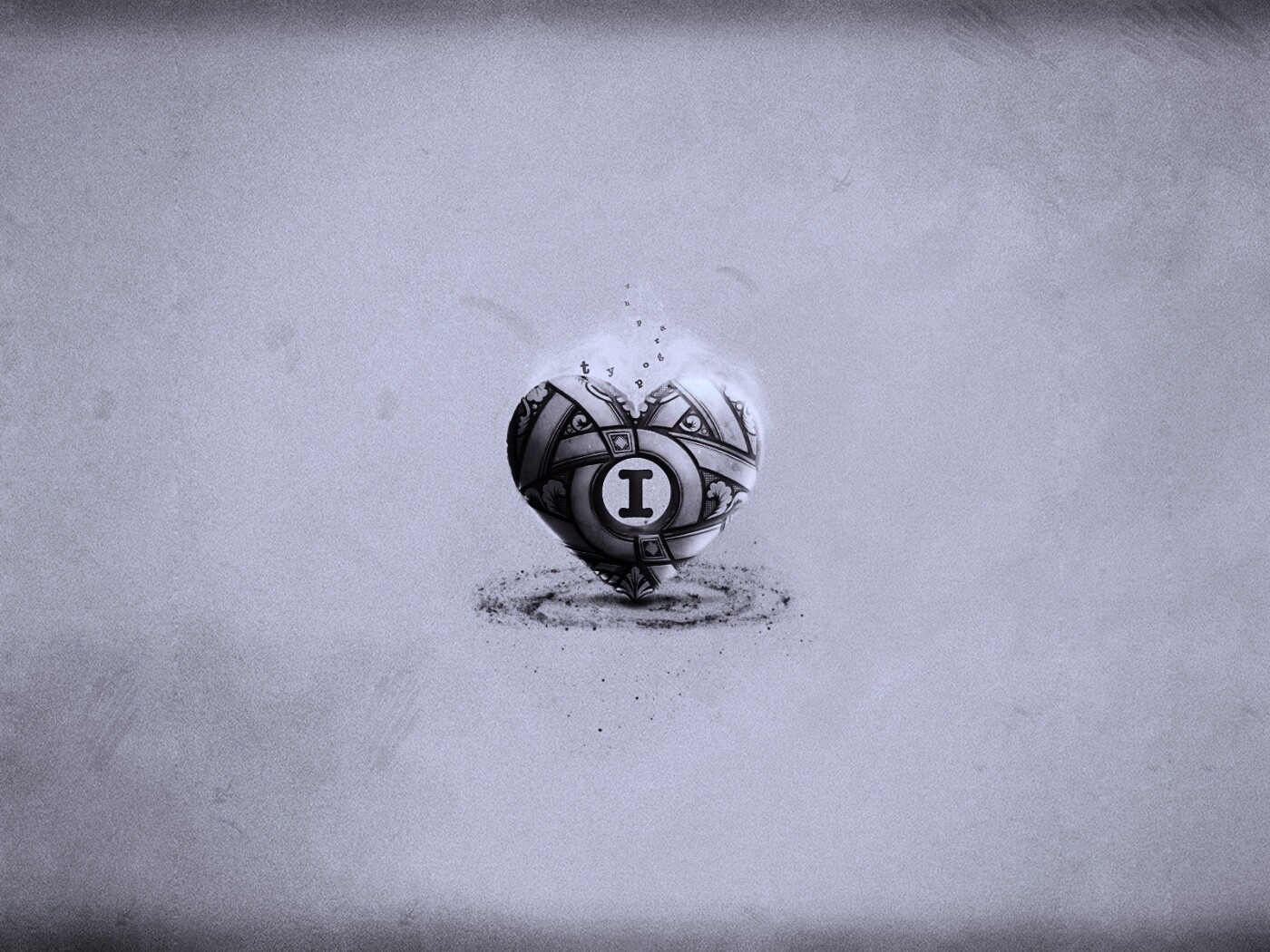 Креативное минималистичное сердце обои