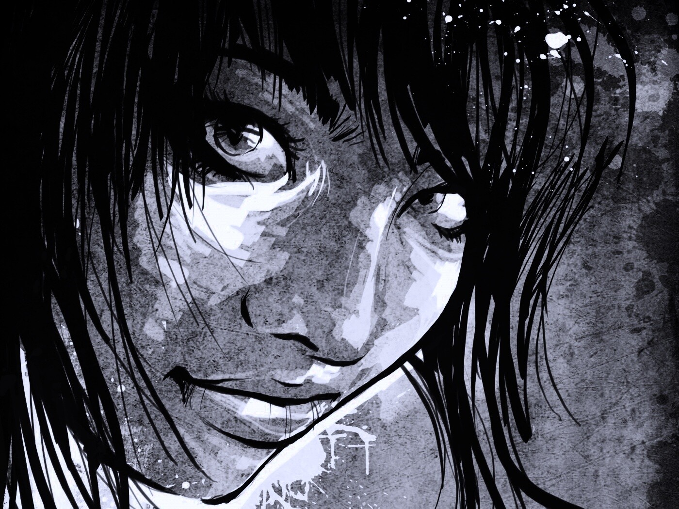 Оригинальный портрет азиатской девушки обои