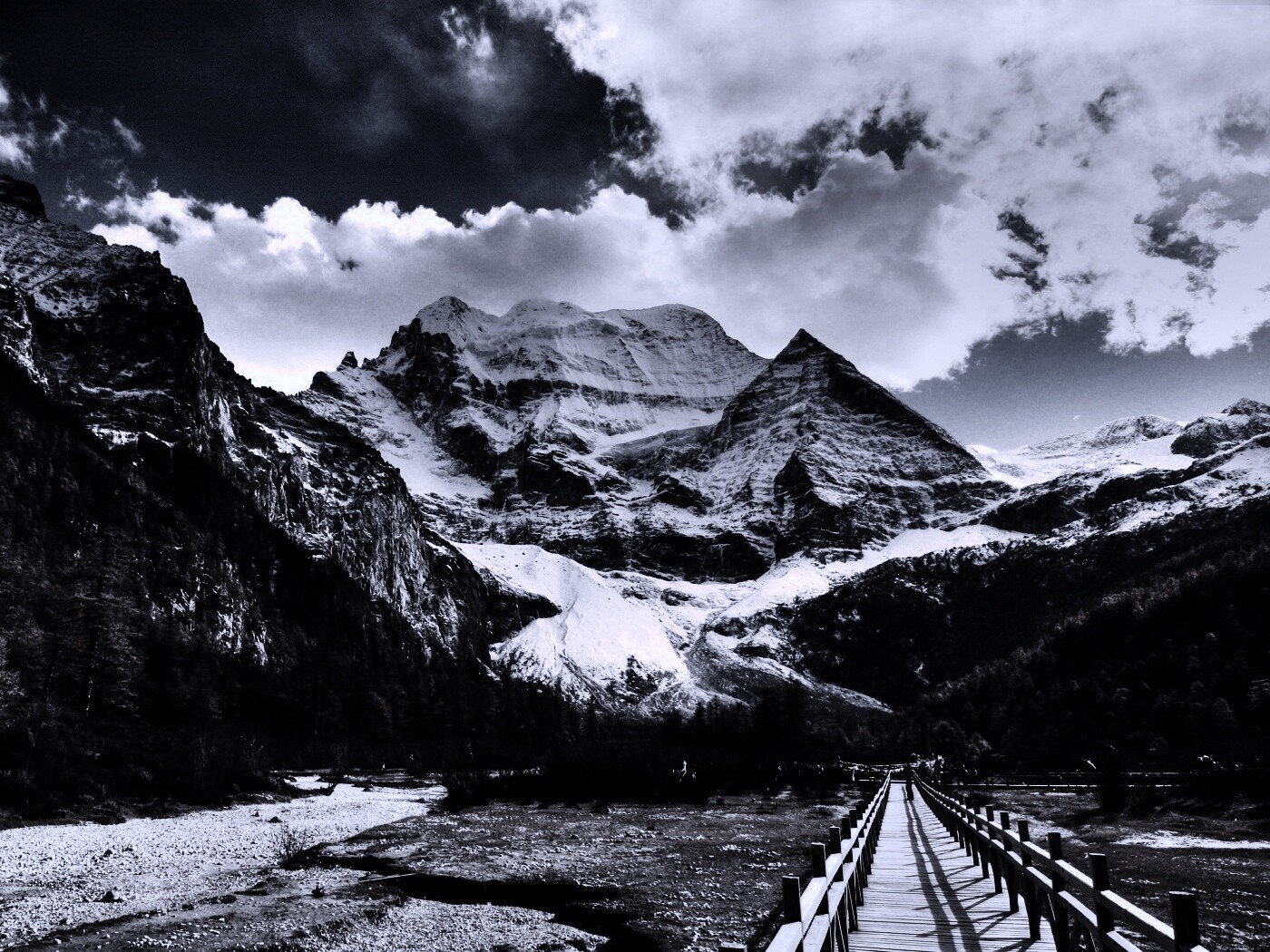 Дорога в горы обои