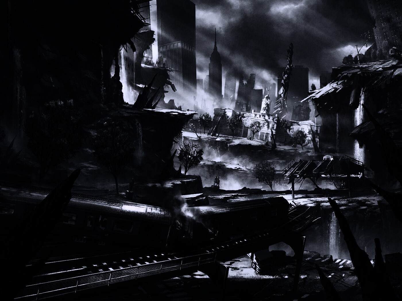 Развалины Нью-Йорка обои