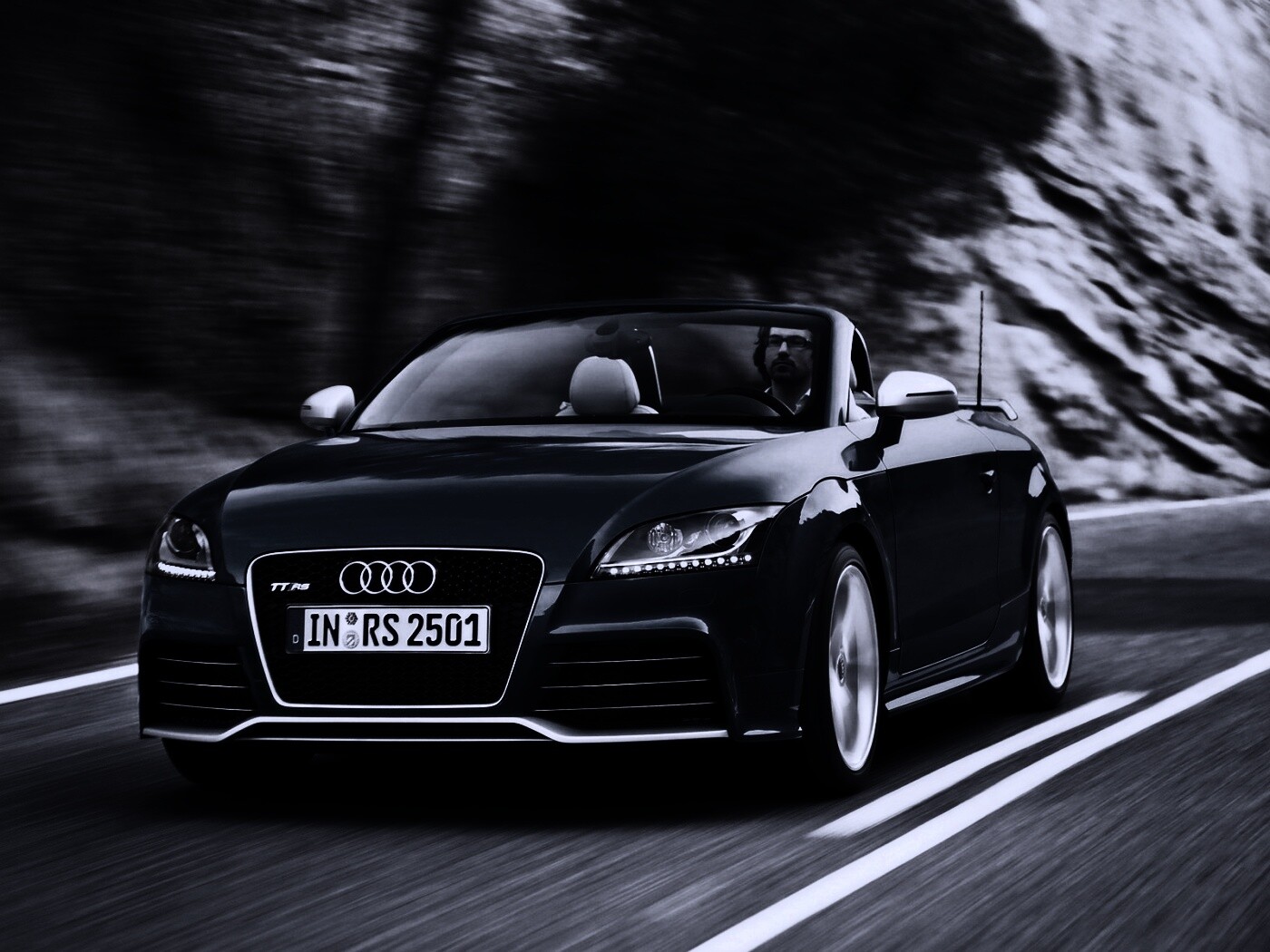 Кабриолет ауди: вид спереди обои