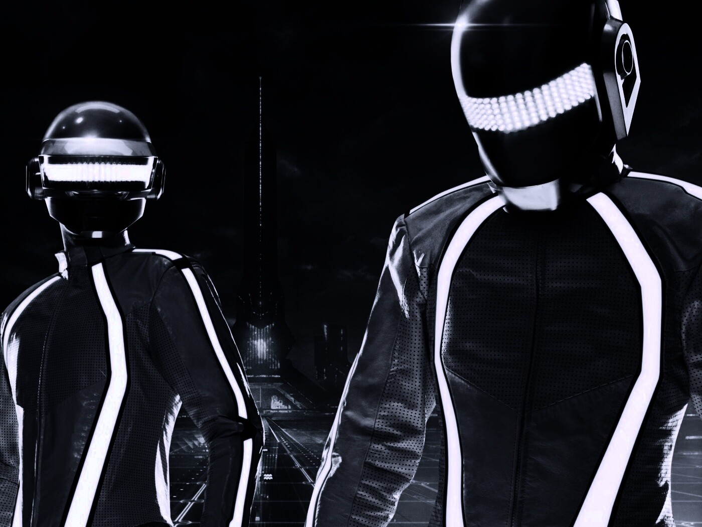 Daft Punk на съемках фильма TRON обои