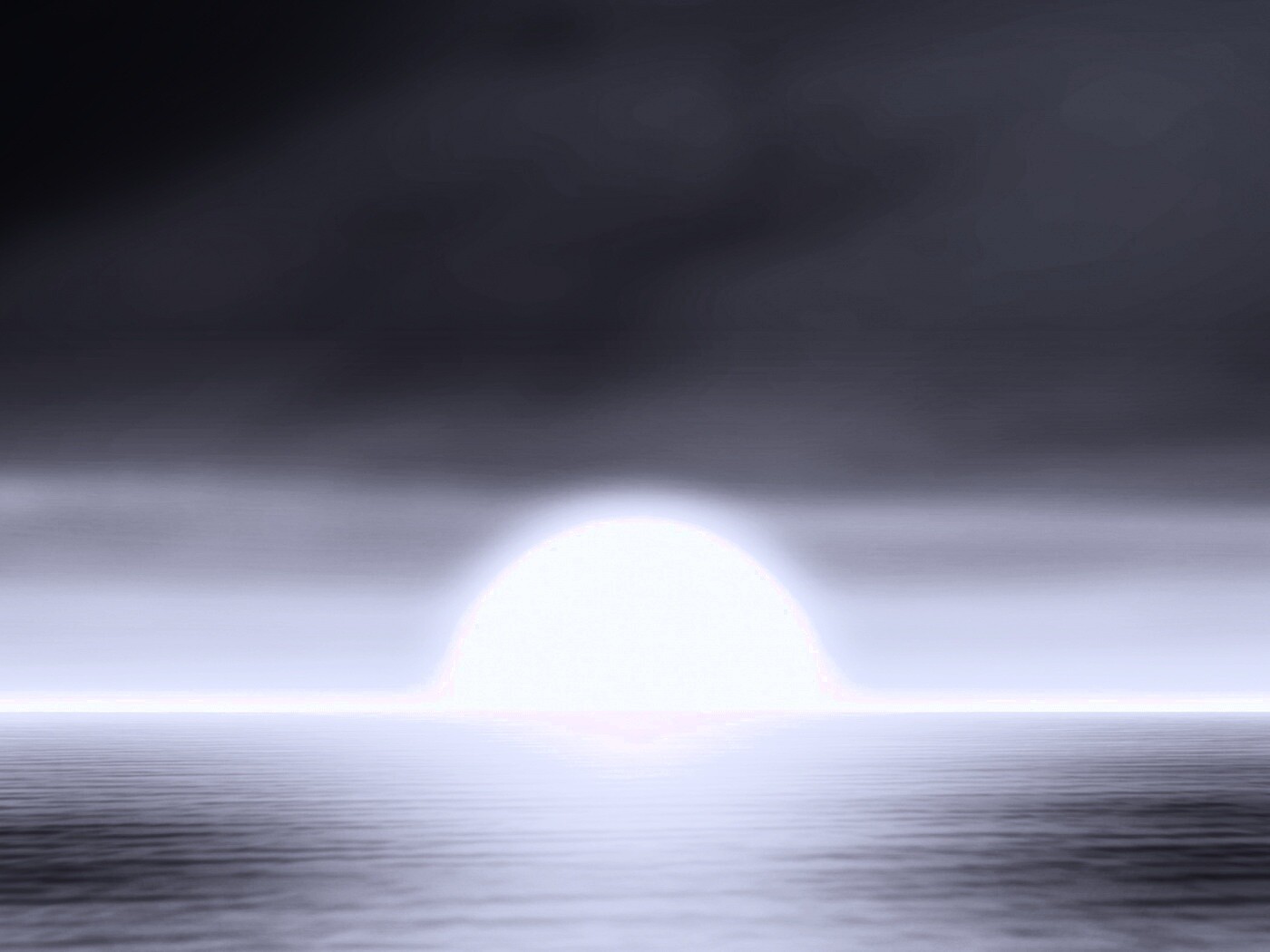 Нереальный закат обои