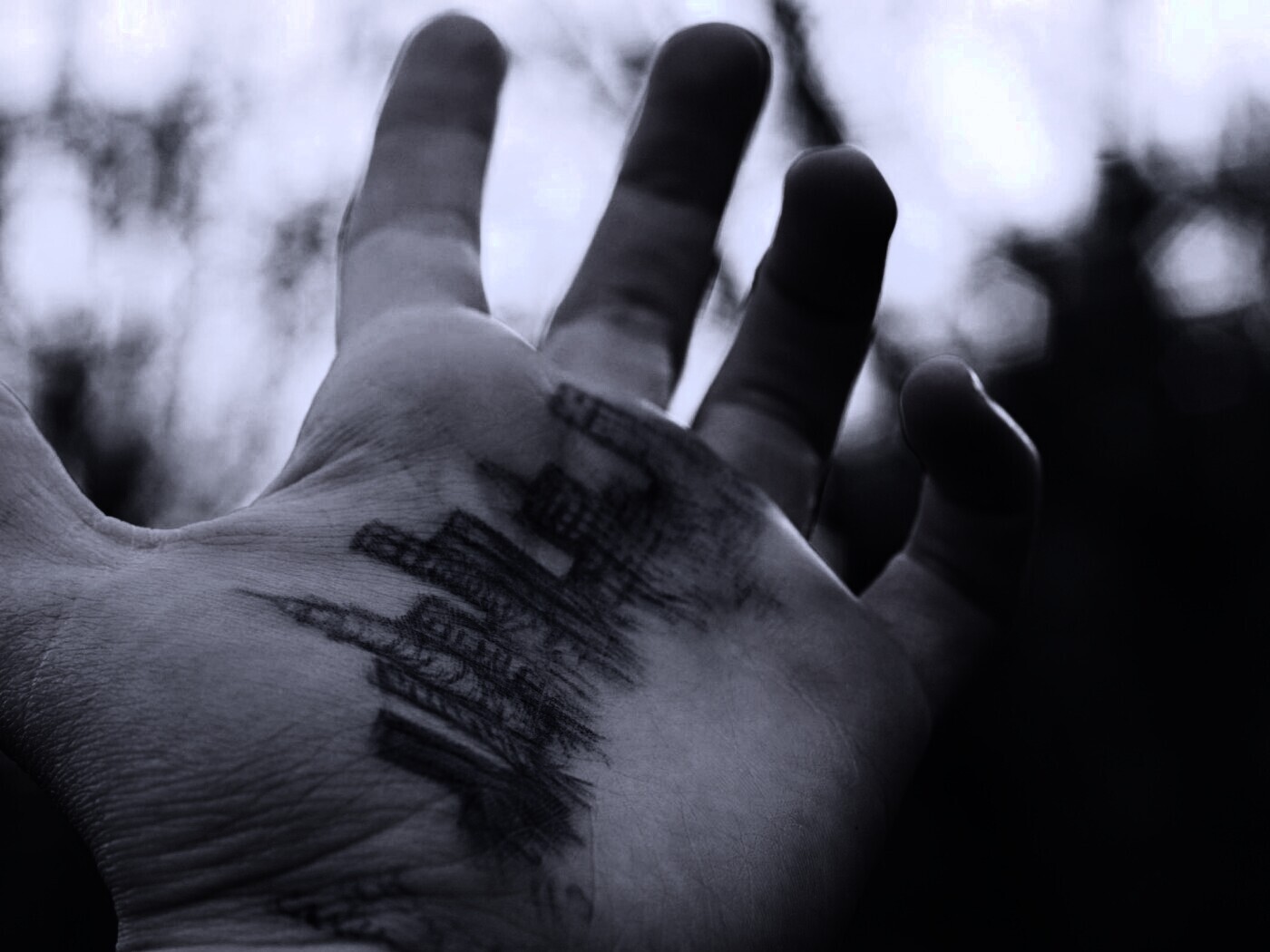 Город на ладони обои