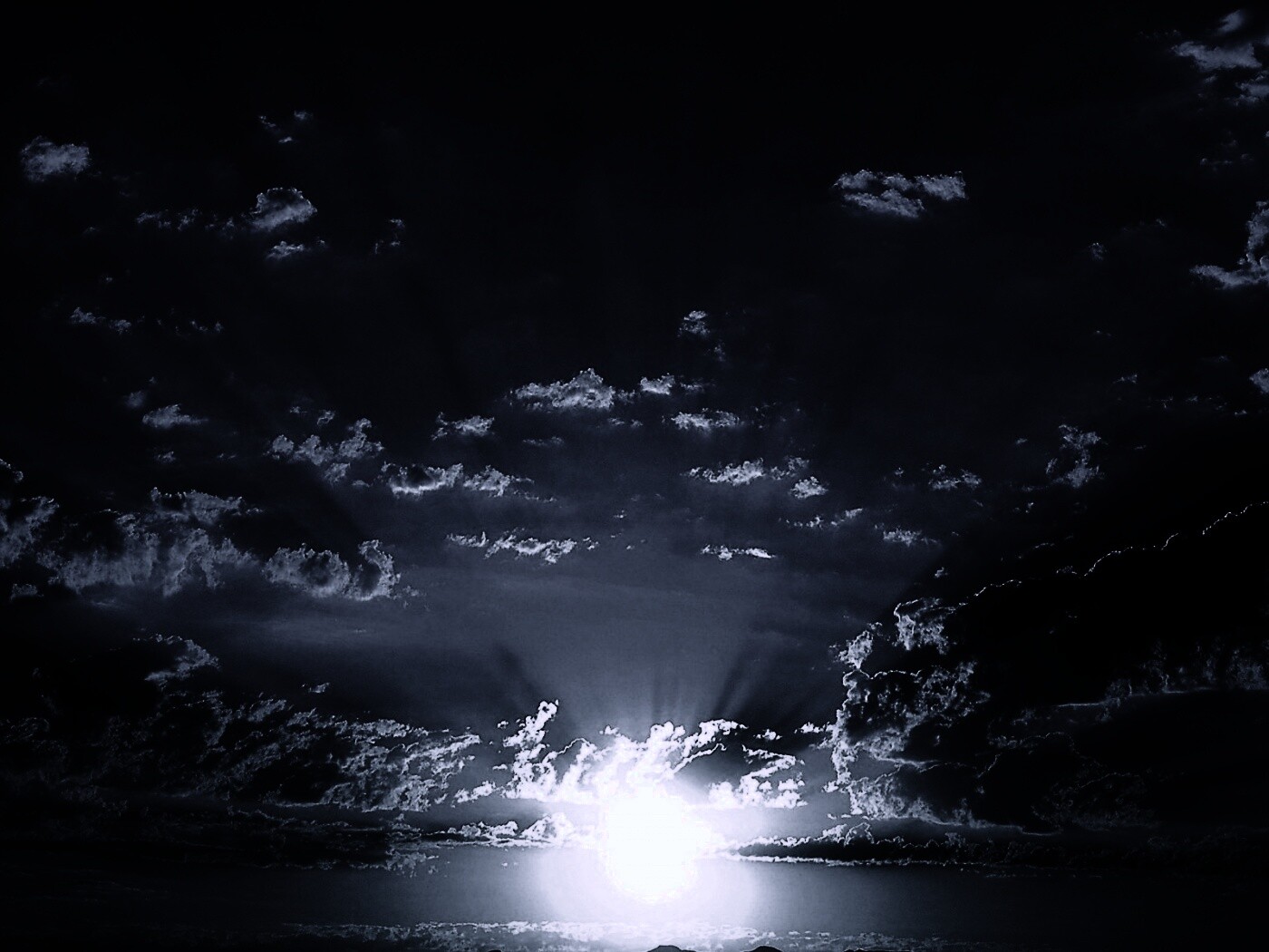 Ночное фантастическое небо обои