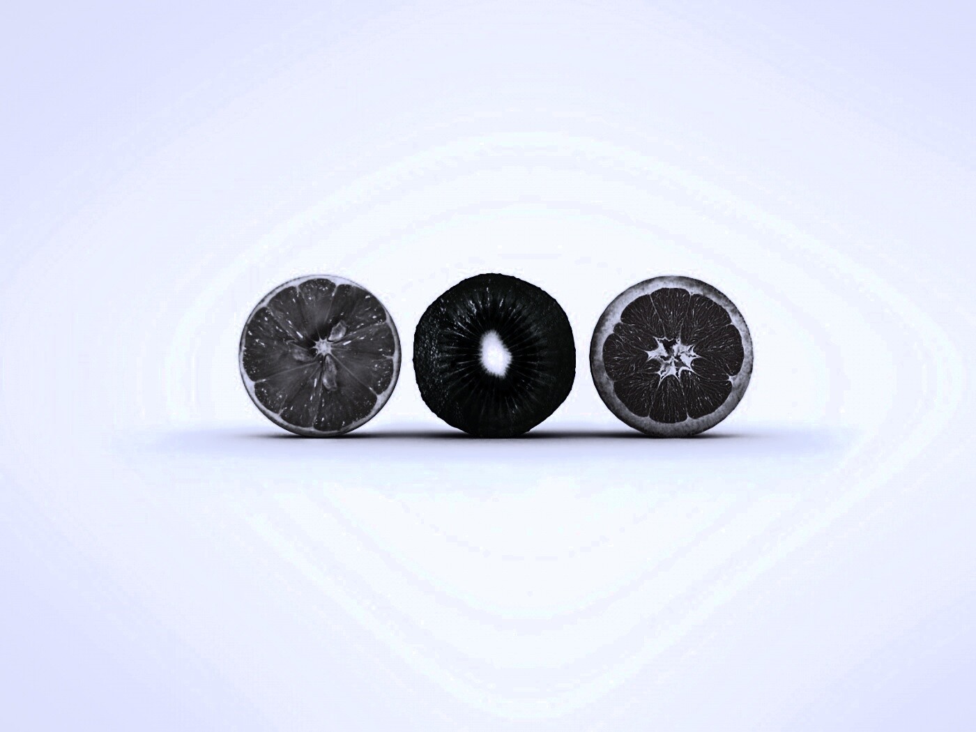 Фрукты в разрезе обои