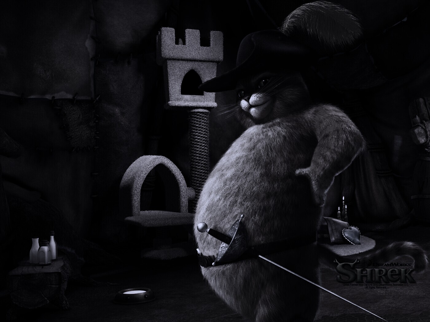 Кот в сапогах из Шрека обои