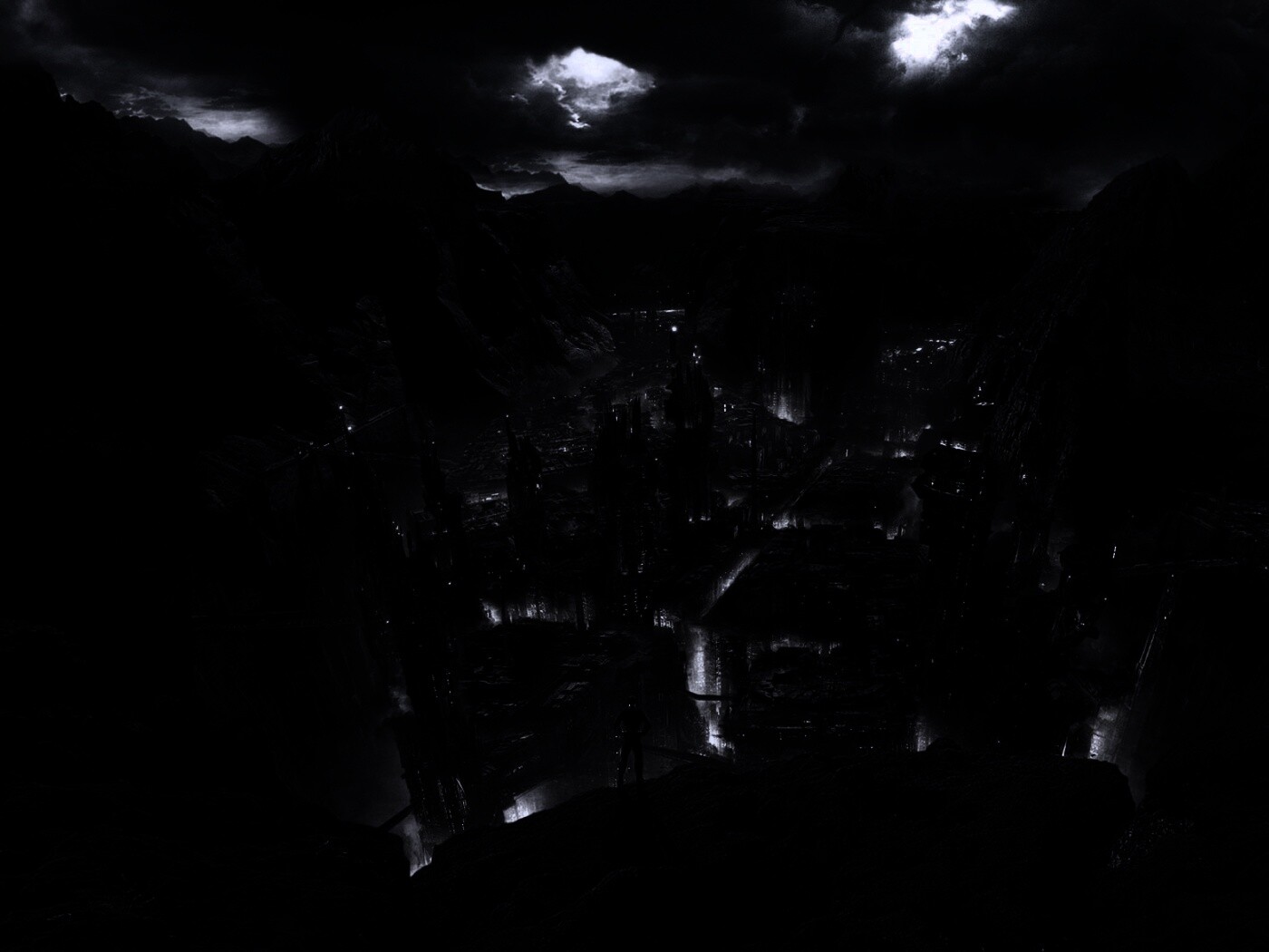 Таинственный город обои