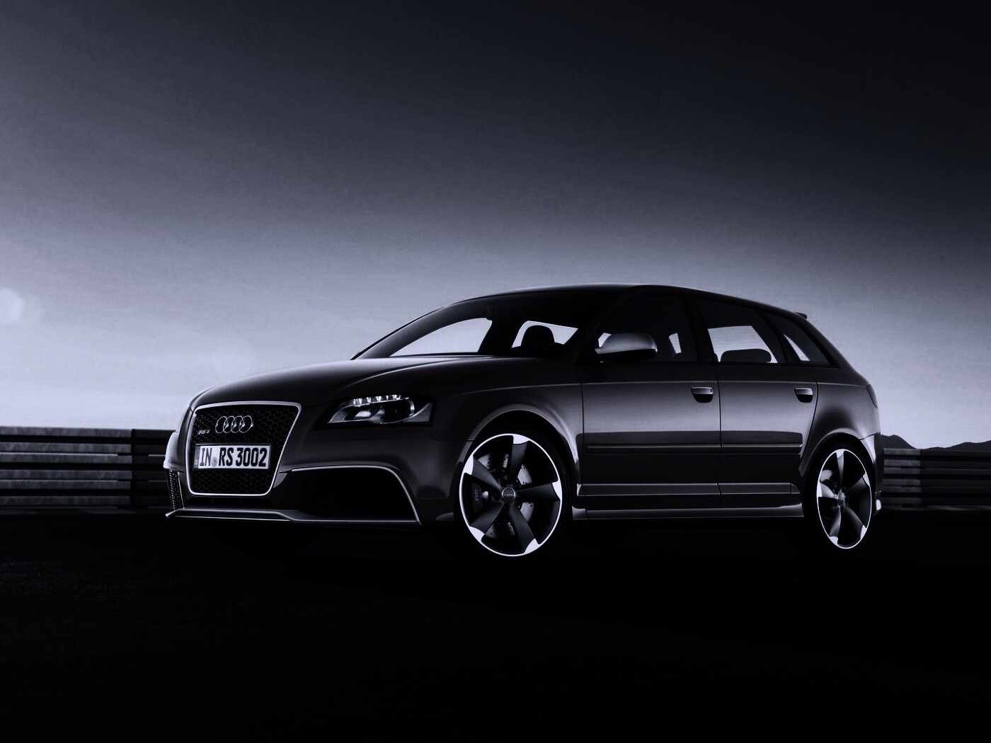 Фотосессия Audi RS3 на треке обои