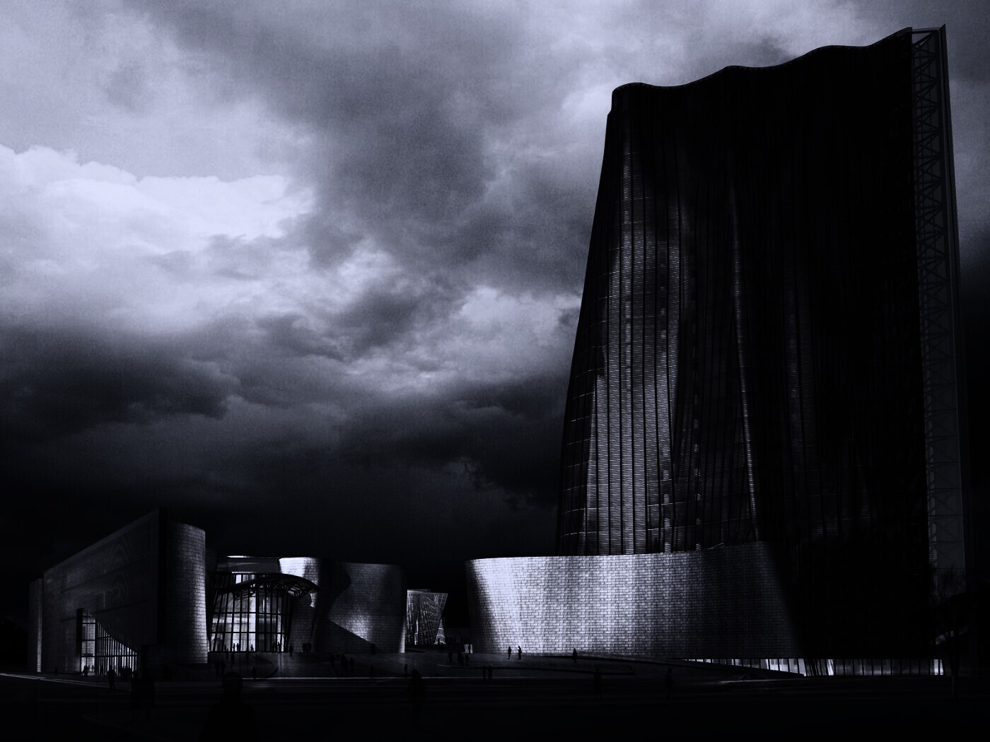 Здание обои