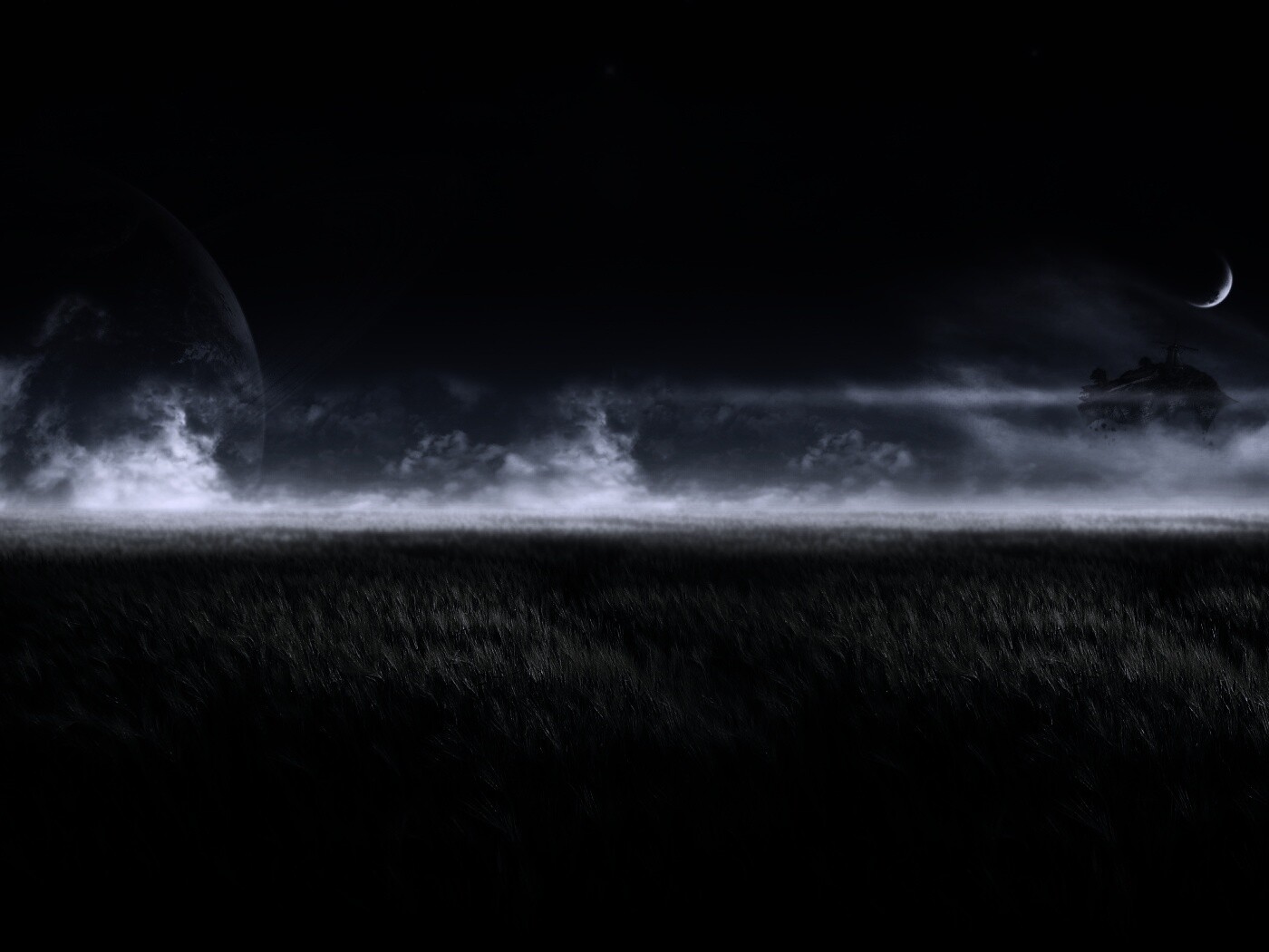 Луг на другой планете обои