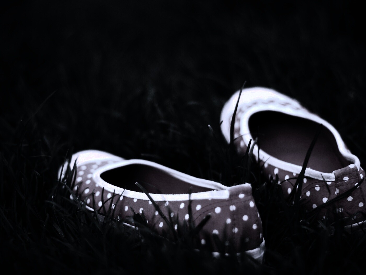 Красные тапки в горошек обои