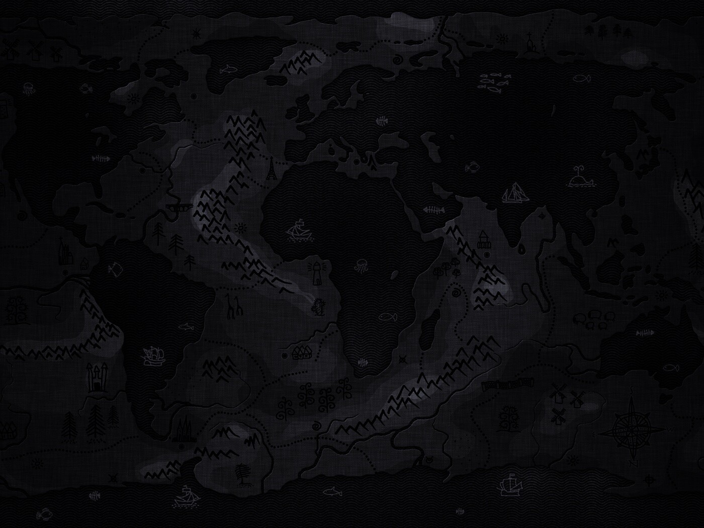 Карта мира наоборот обои