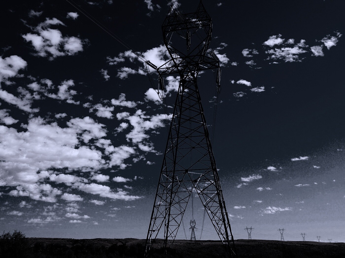 Линии электро передач обои