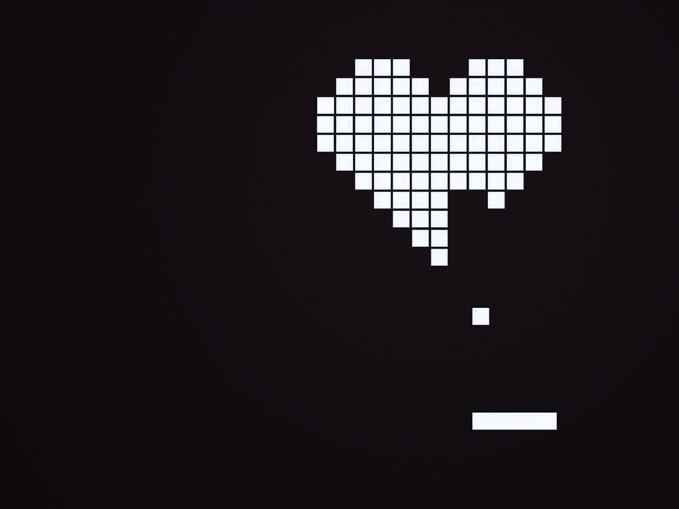 Уровень в виде сердца обои