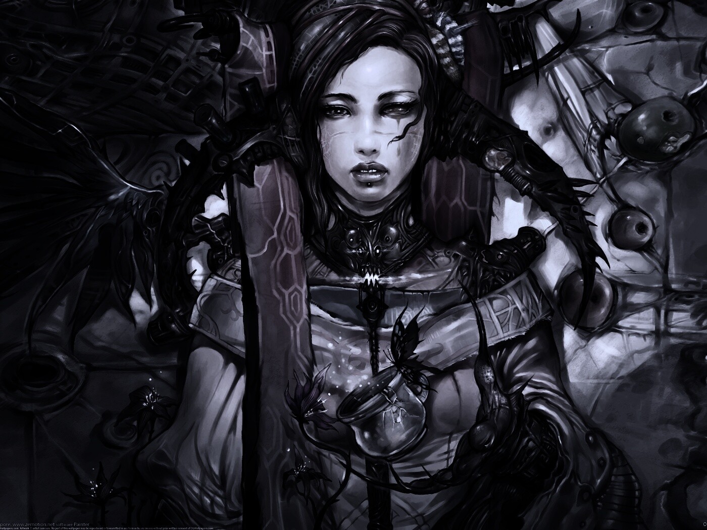 Странная девушка обои