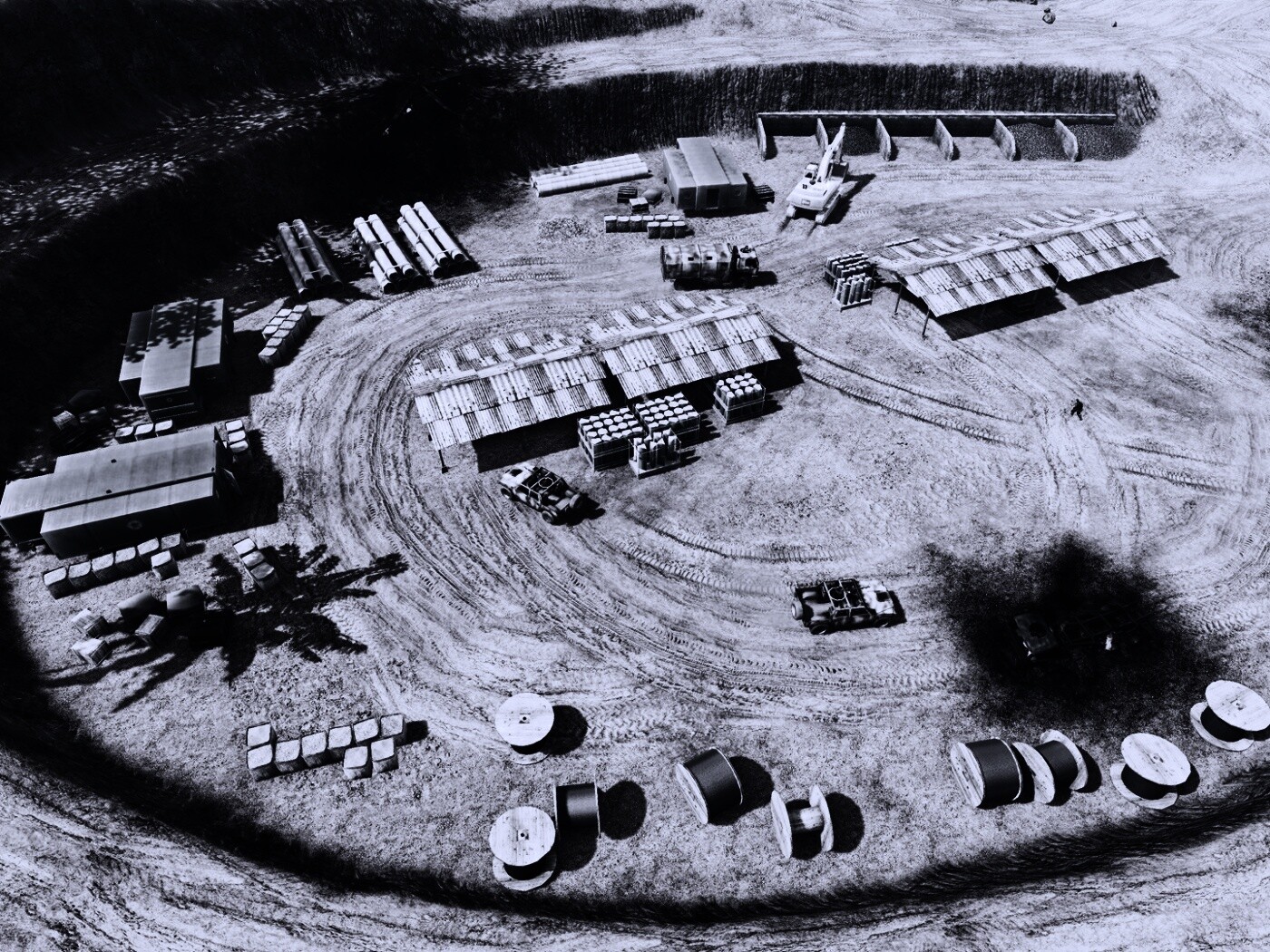 Вид на карьер из Crysis обои