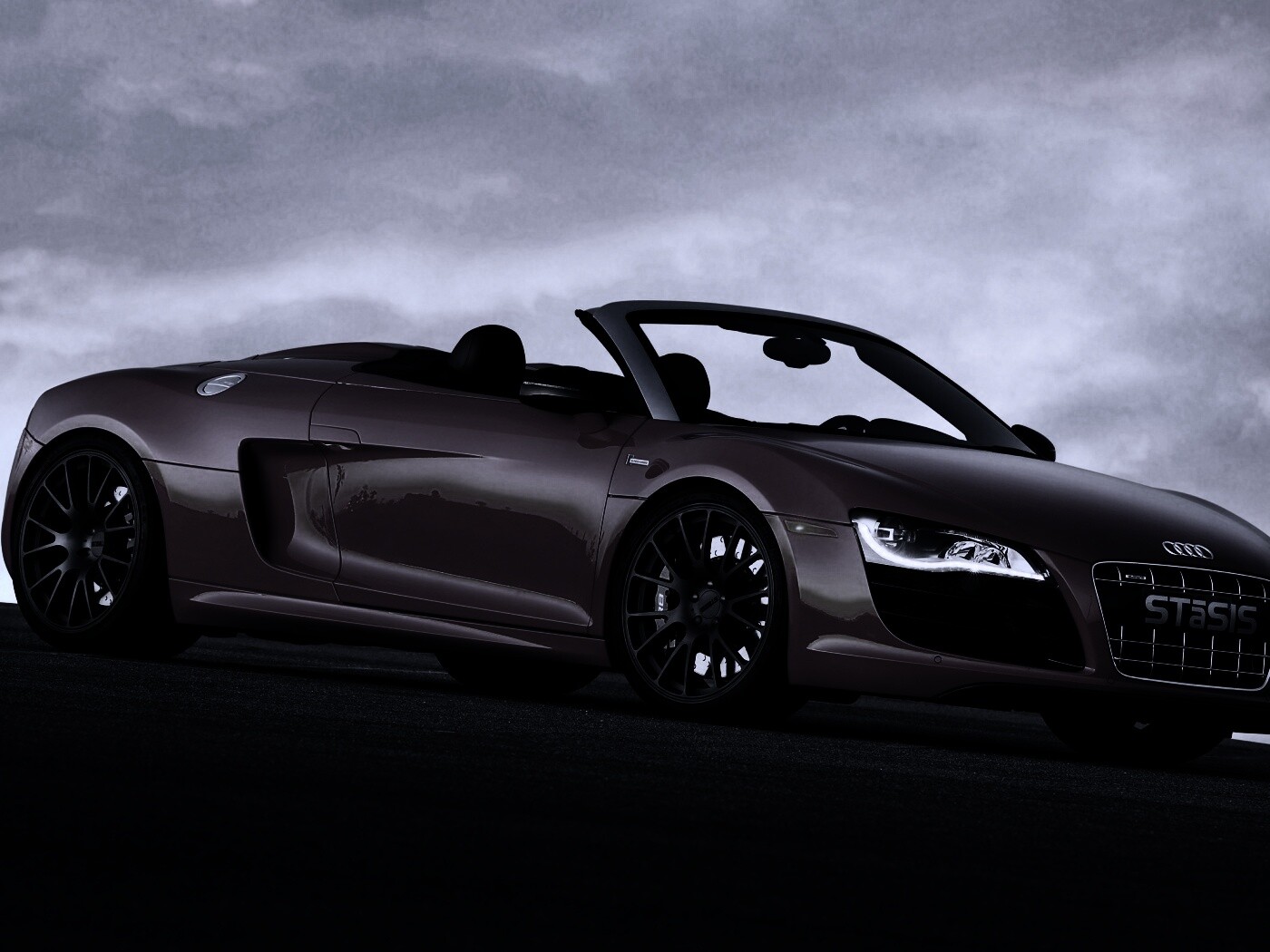 Красная Audi обои