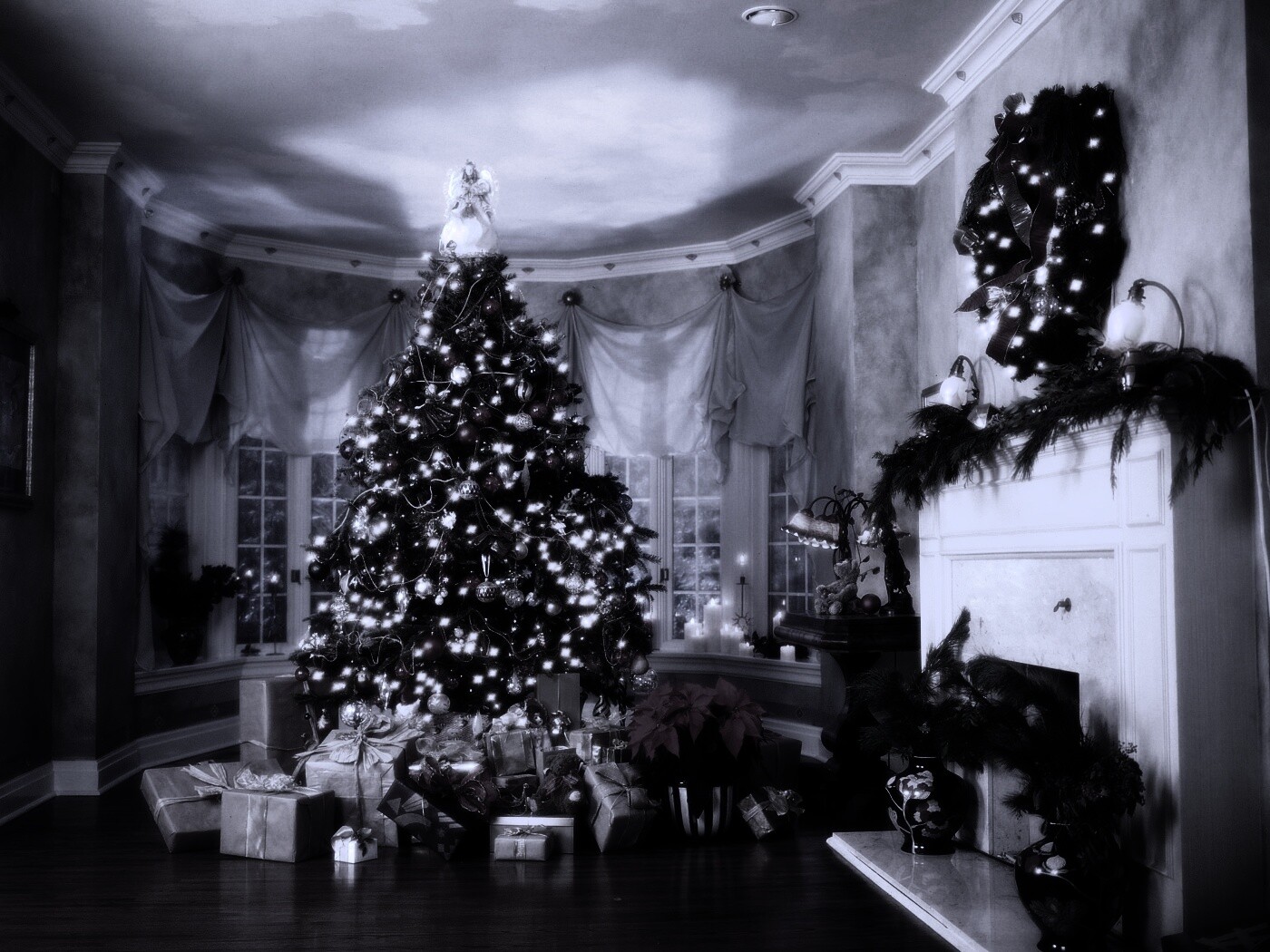 Подарки под ёлкой обои