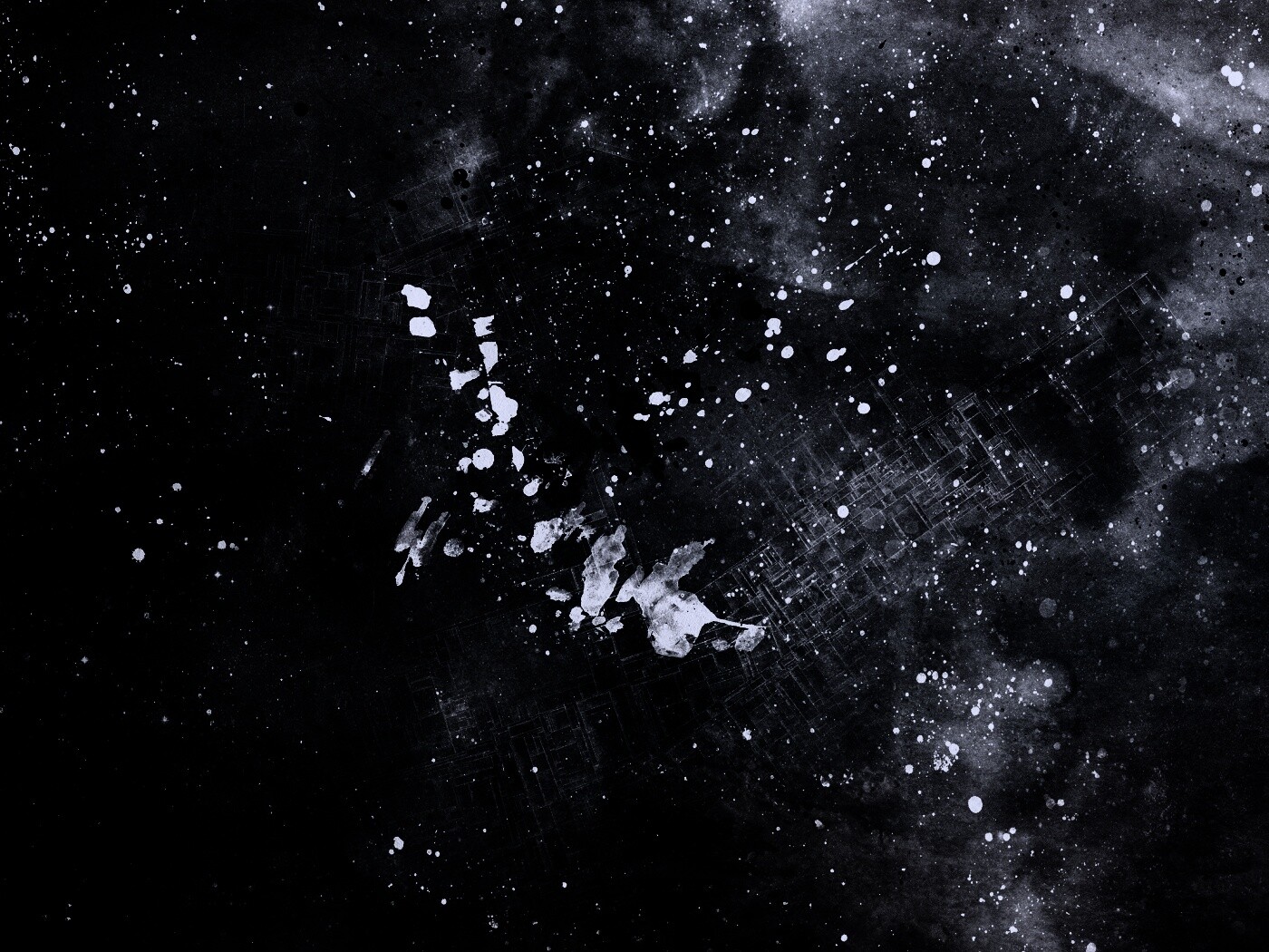 Паттер из красок и штрихов обои