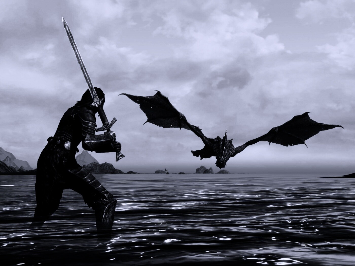 Дым над водой обои