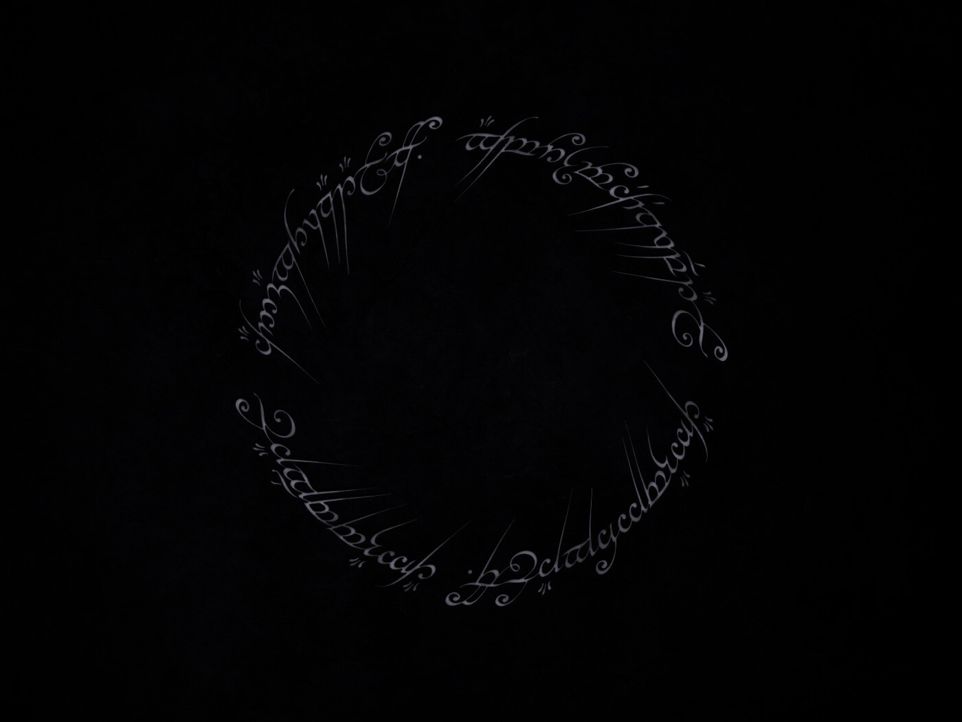 Кольцо всевластья - узор обои