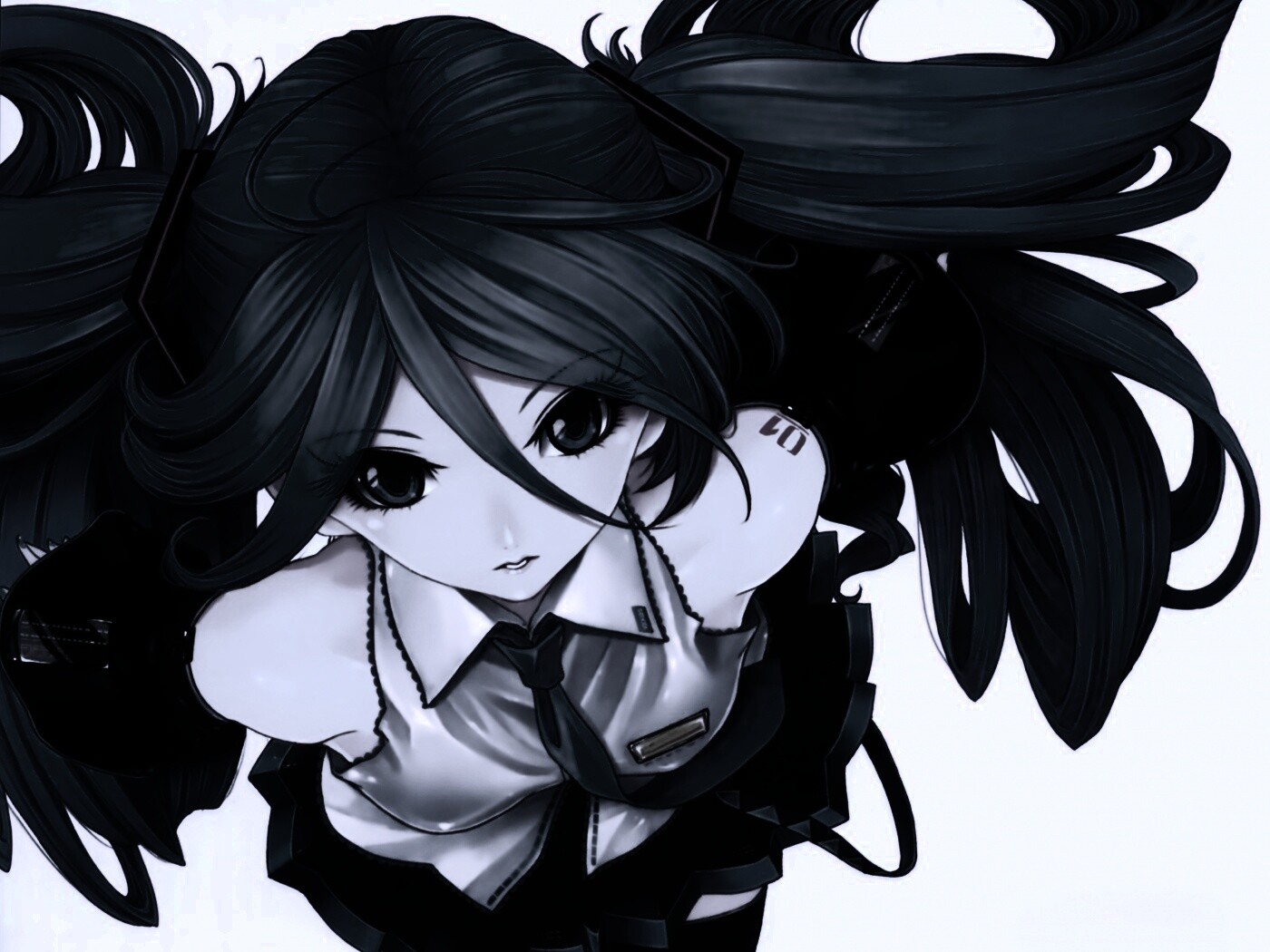 Синеволосая Хатсуне Мику обои