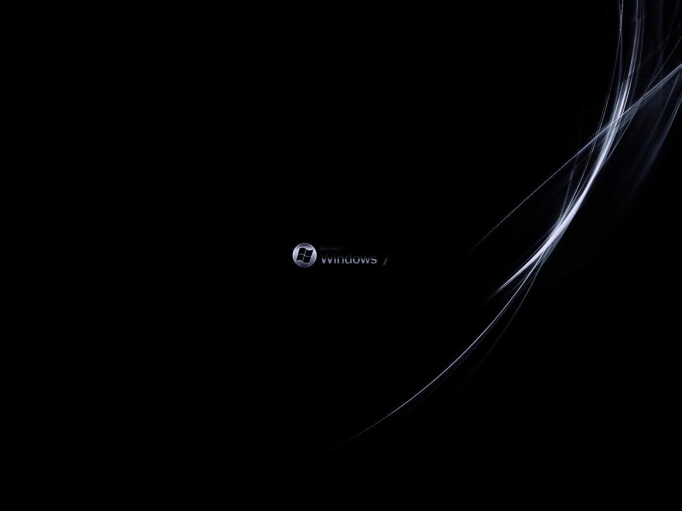 Темный фон Windows 7 обои