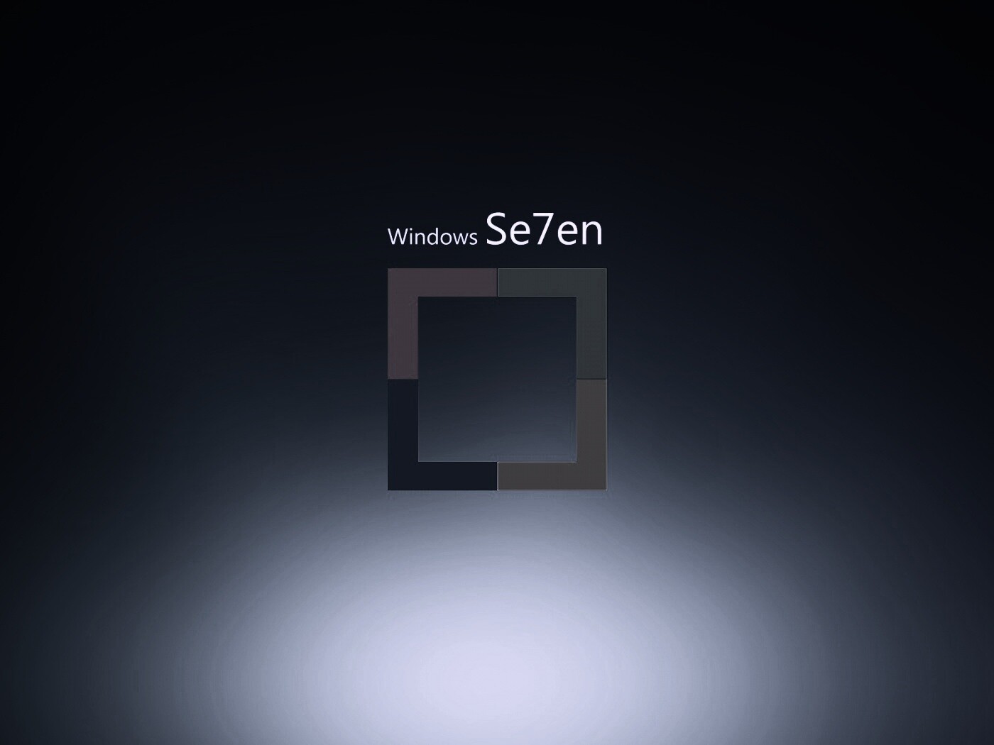 Квадратное лого Windows Seven обои