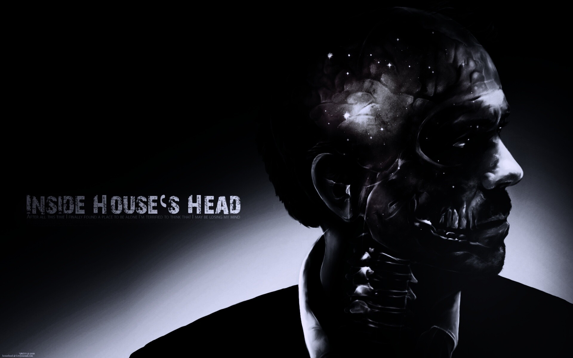 В голове доктора Хауса обои