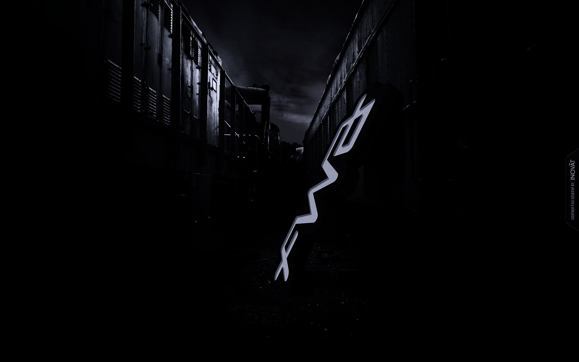 Упавшая вывеска обои