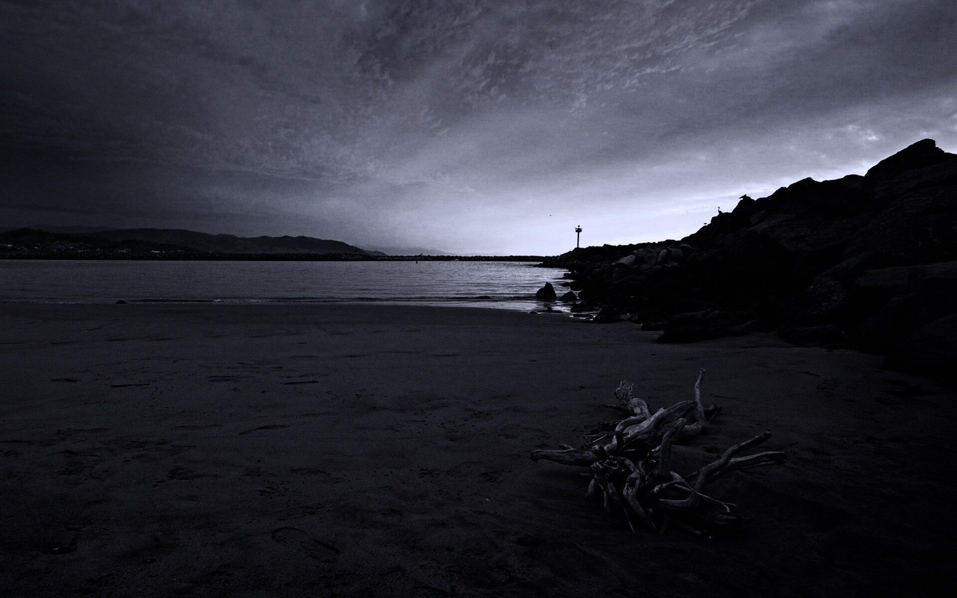 Коряга не берегу обои