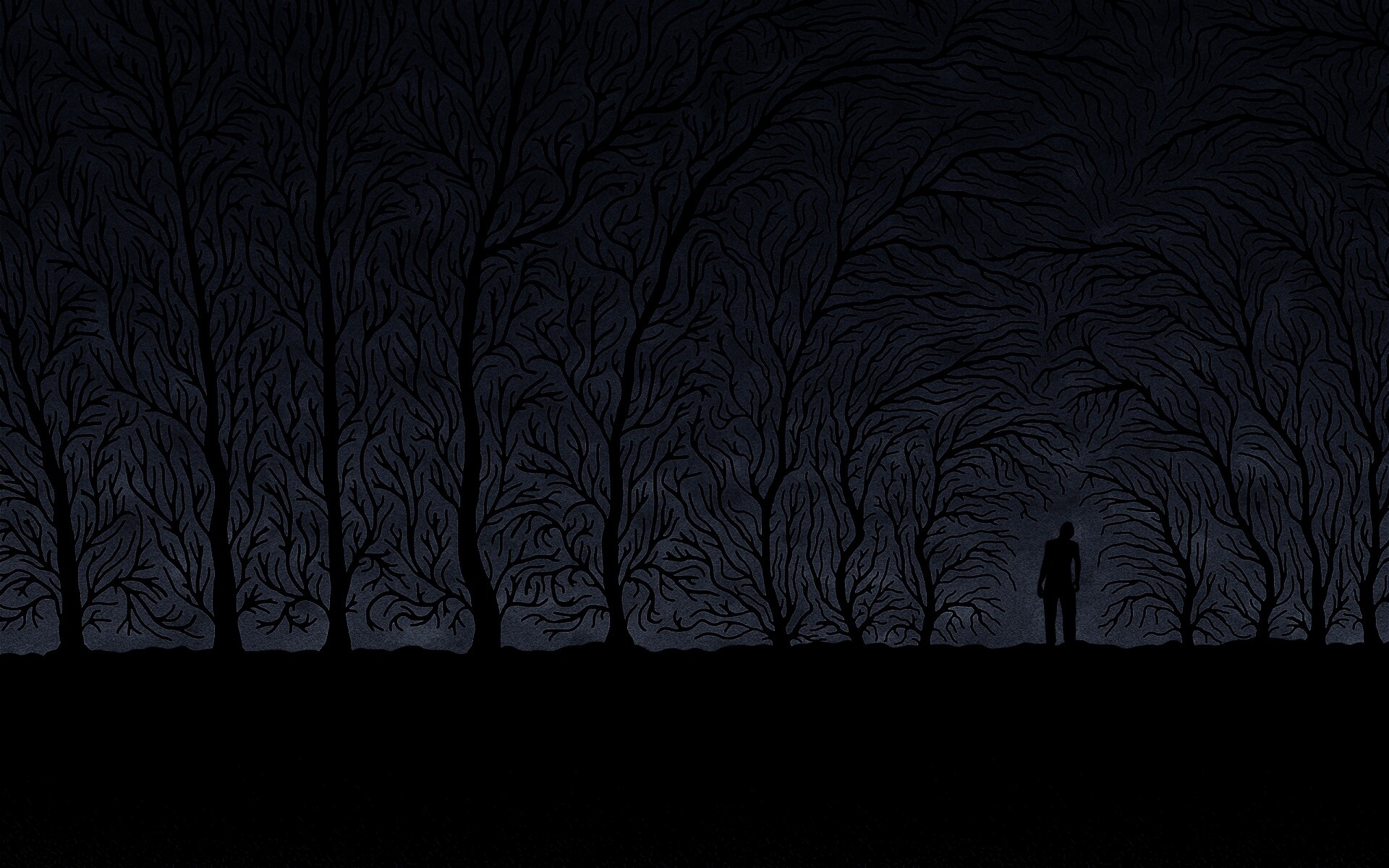 Смыкающиеся деревья обои