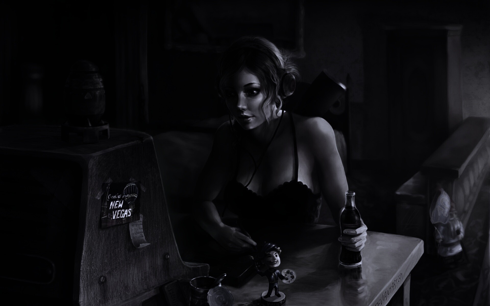 Девушка Одинокий странник обои