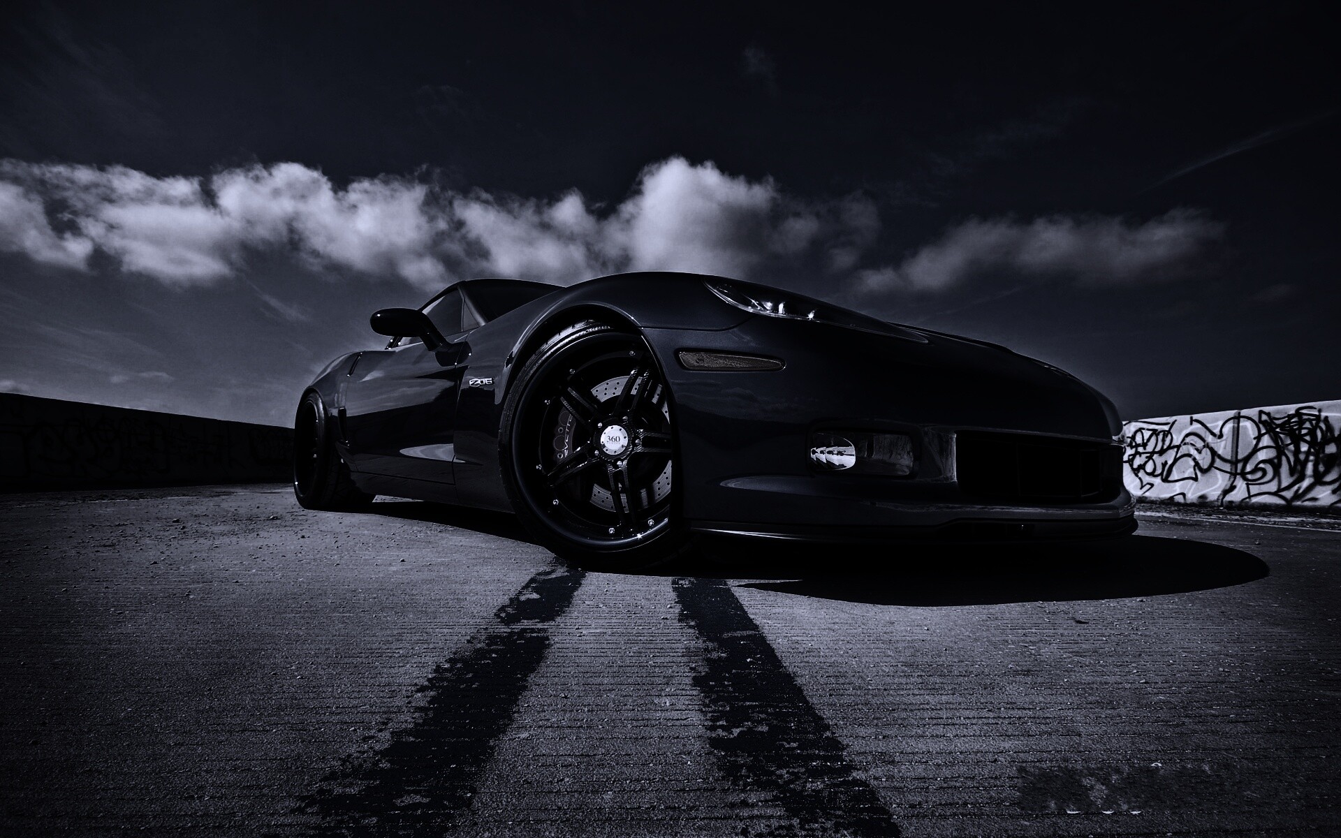 Синий спорткар обои