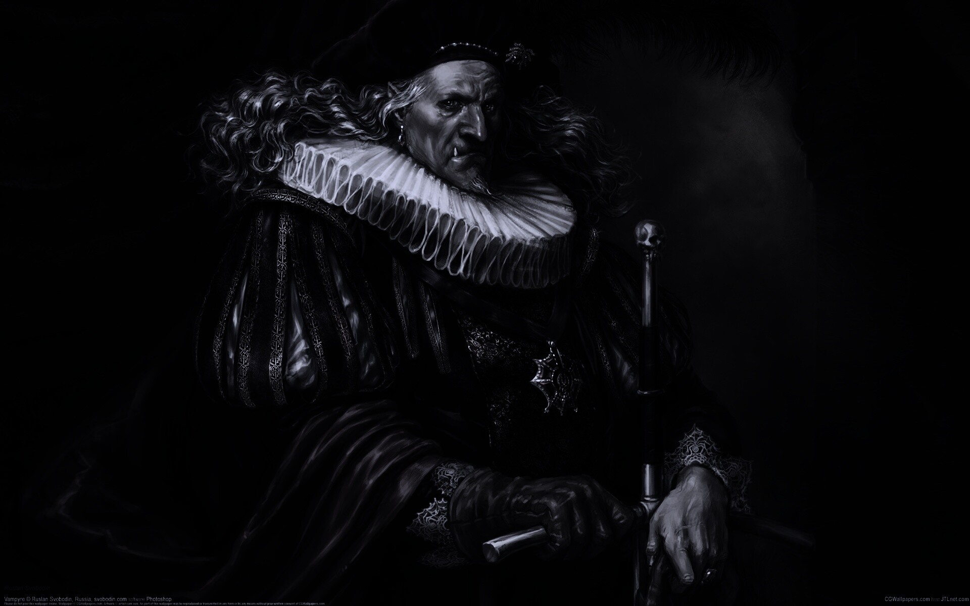 Портрет вампира обои