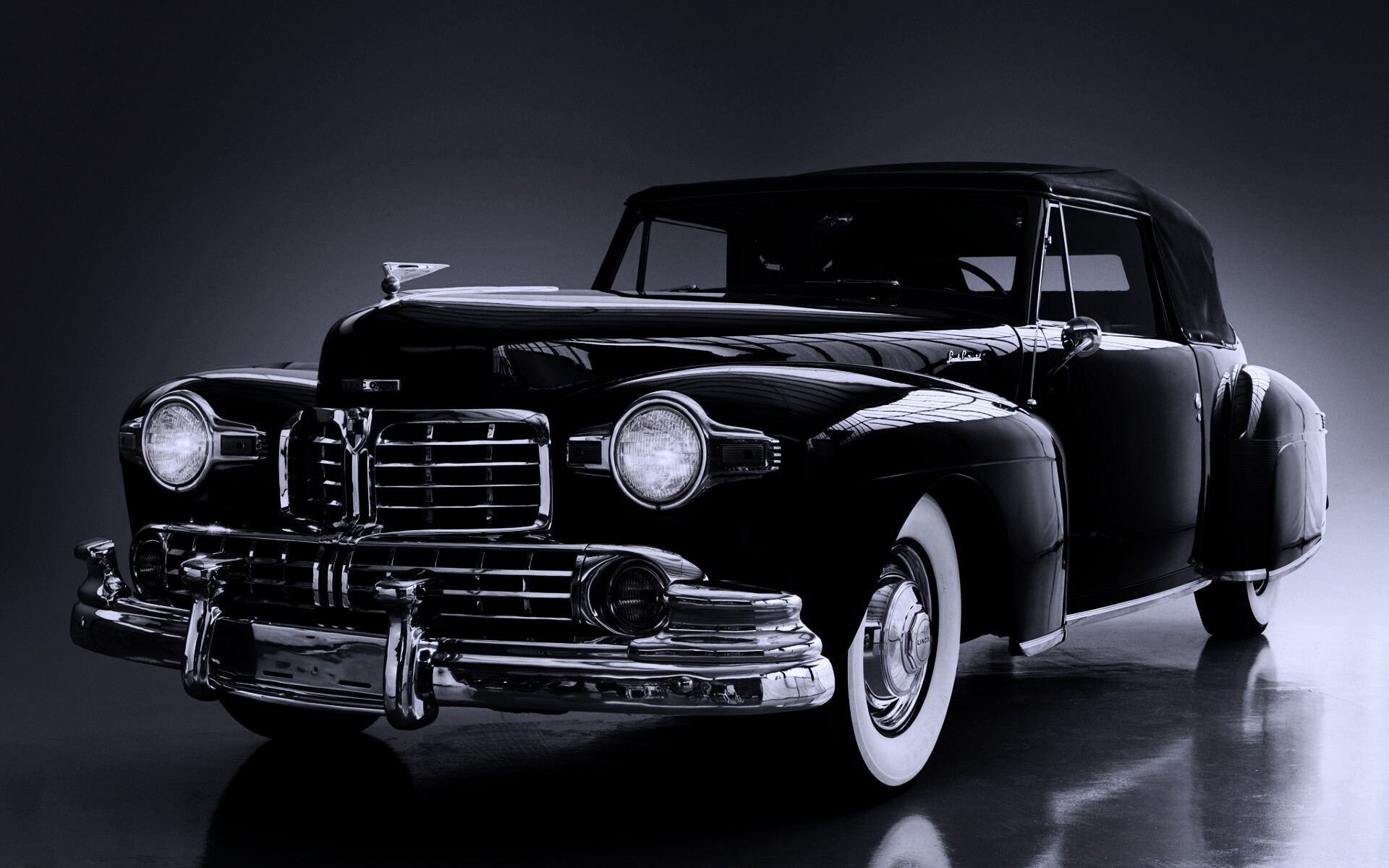 Черный ретро авто обои
