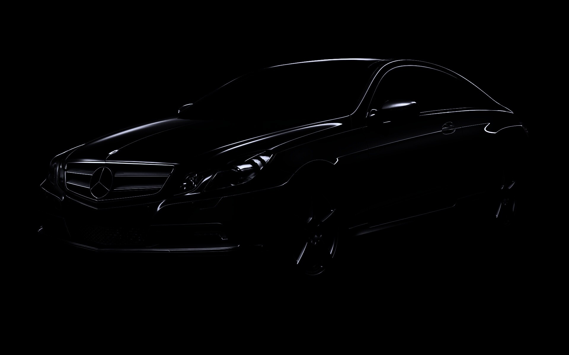 Черный Мерседес обои