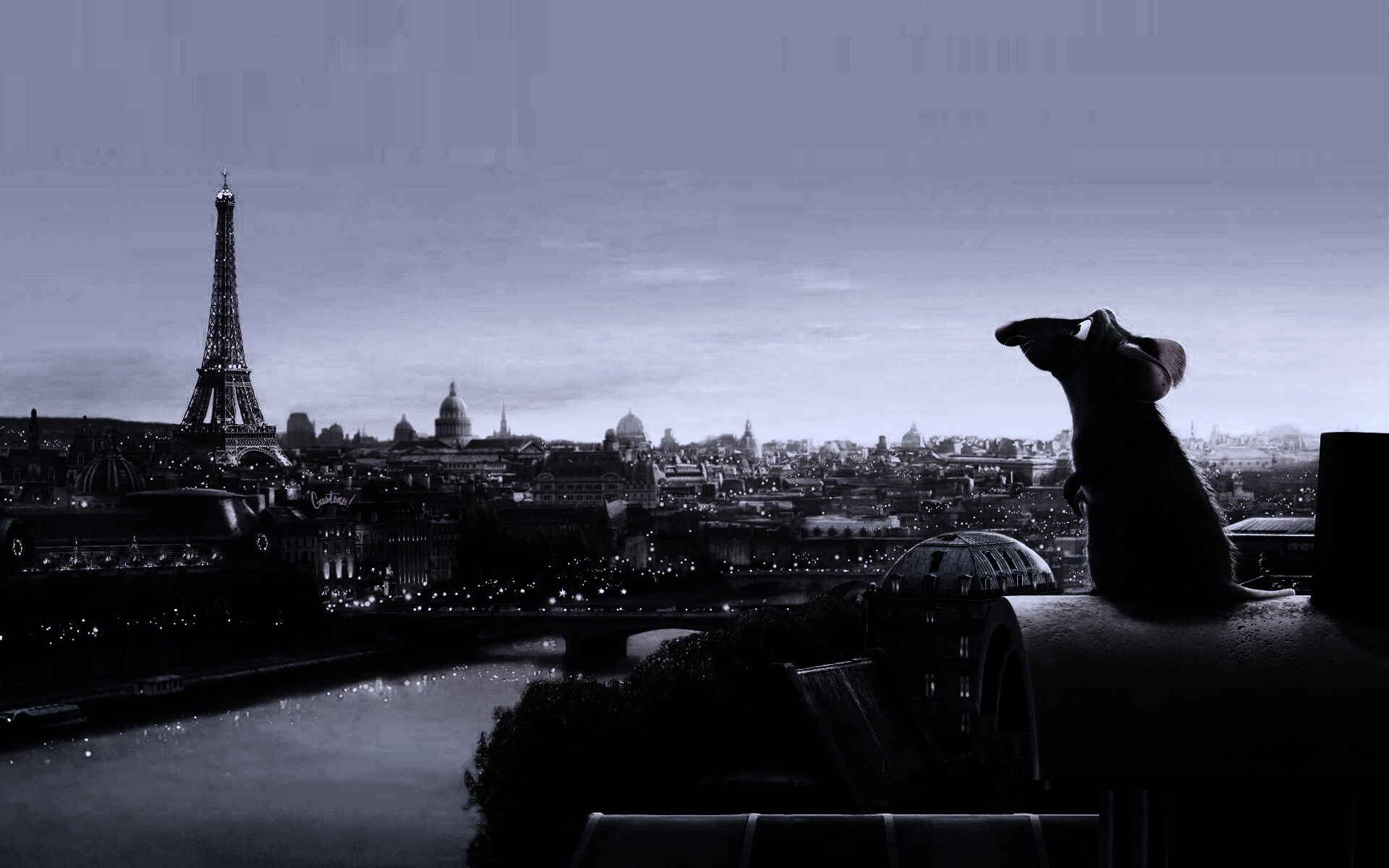 Париж в Рататуе обои