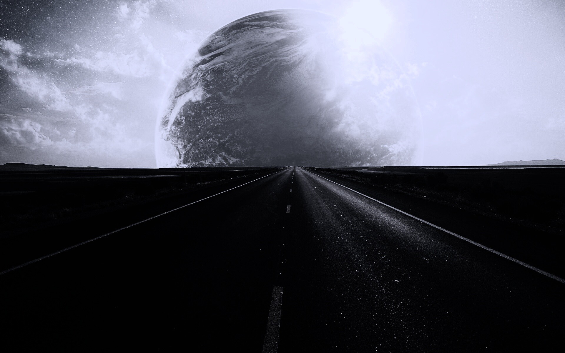 Дорога в луну обои