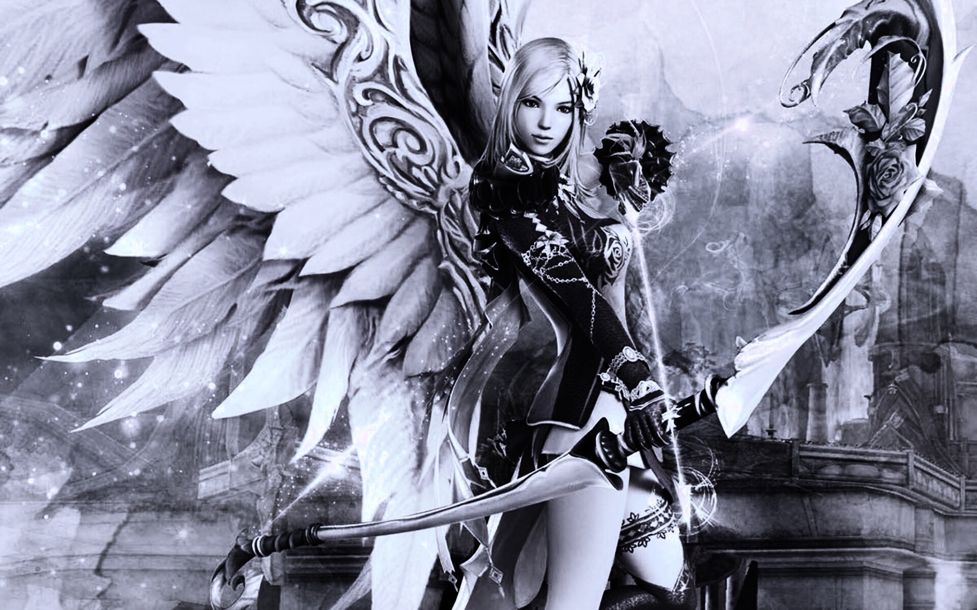 Эльфийка лучница из Aion обои