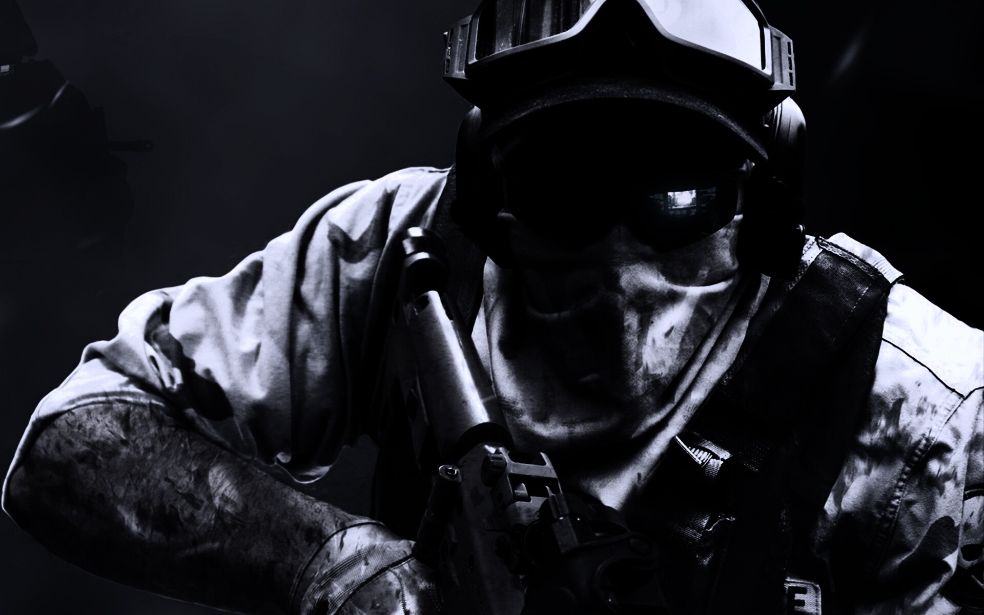 Боец в маске обои