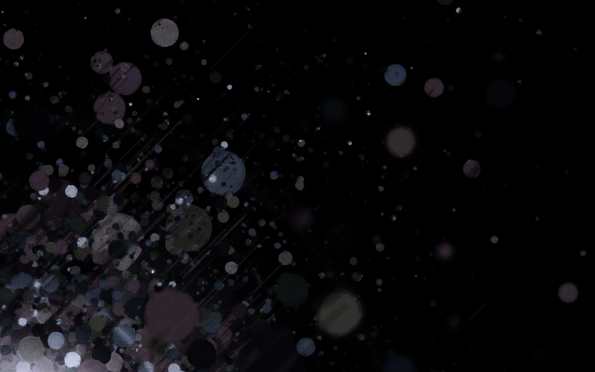 Полёт разноцветных кругов обои