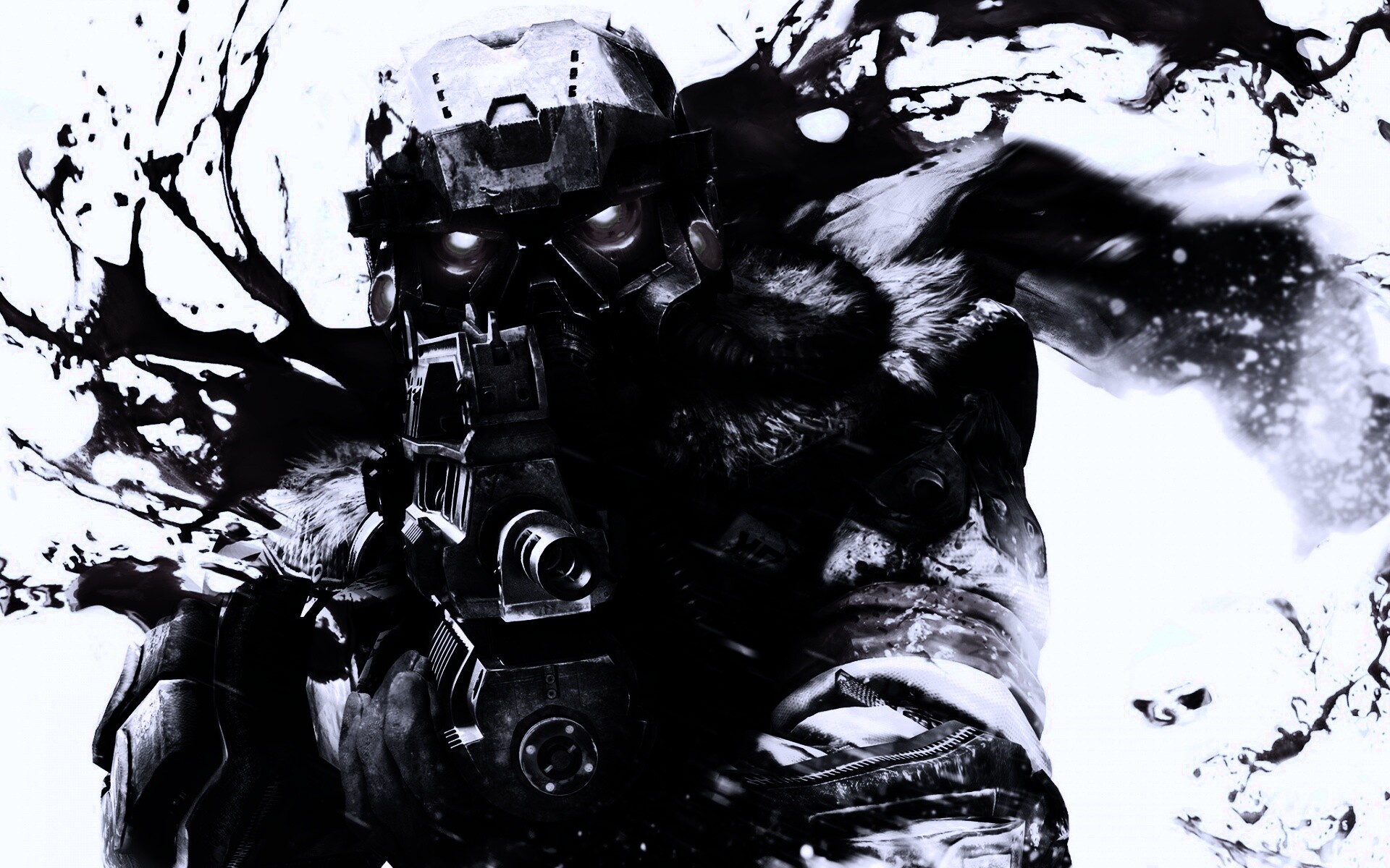 Боец в зимней форме обои