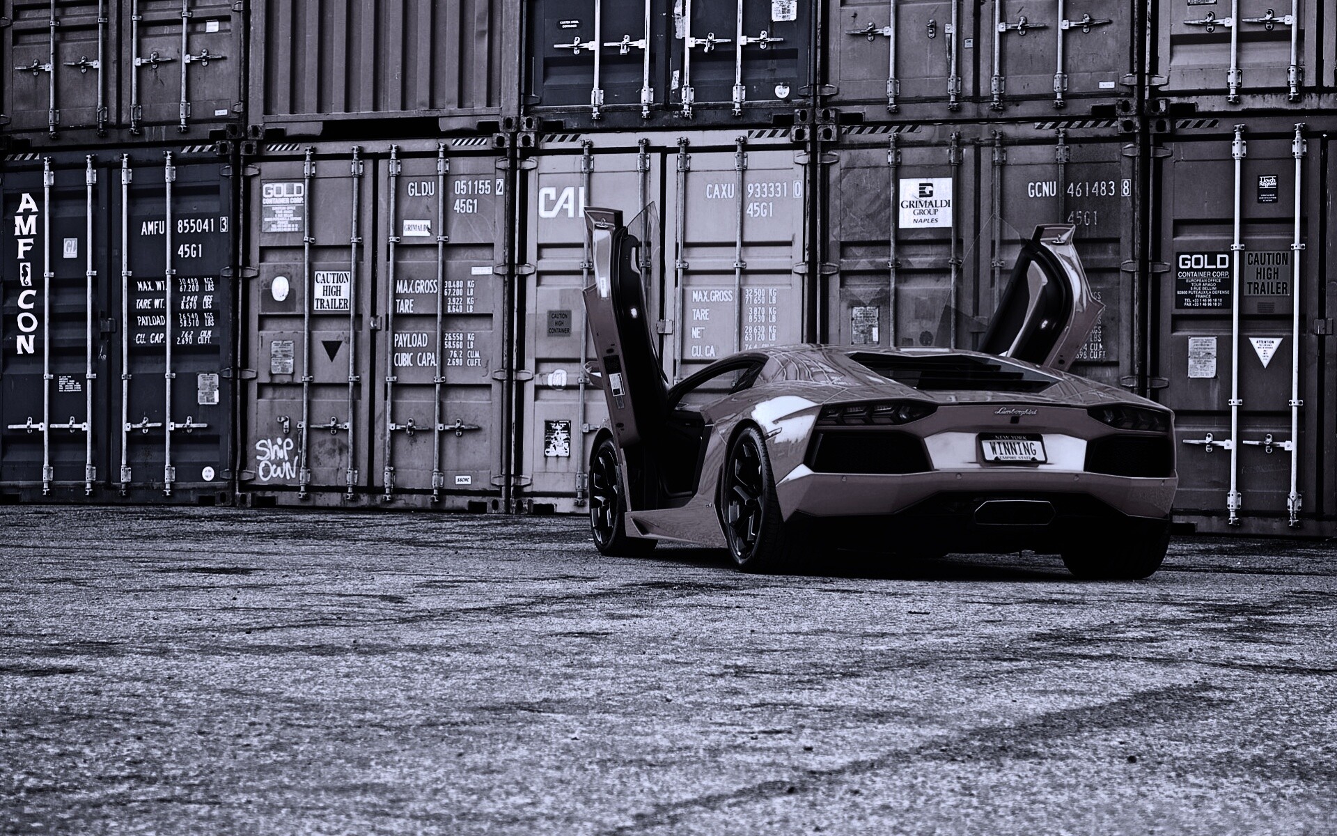 Оранжевый Авентадор обои