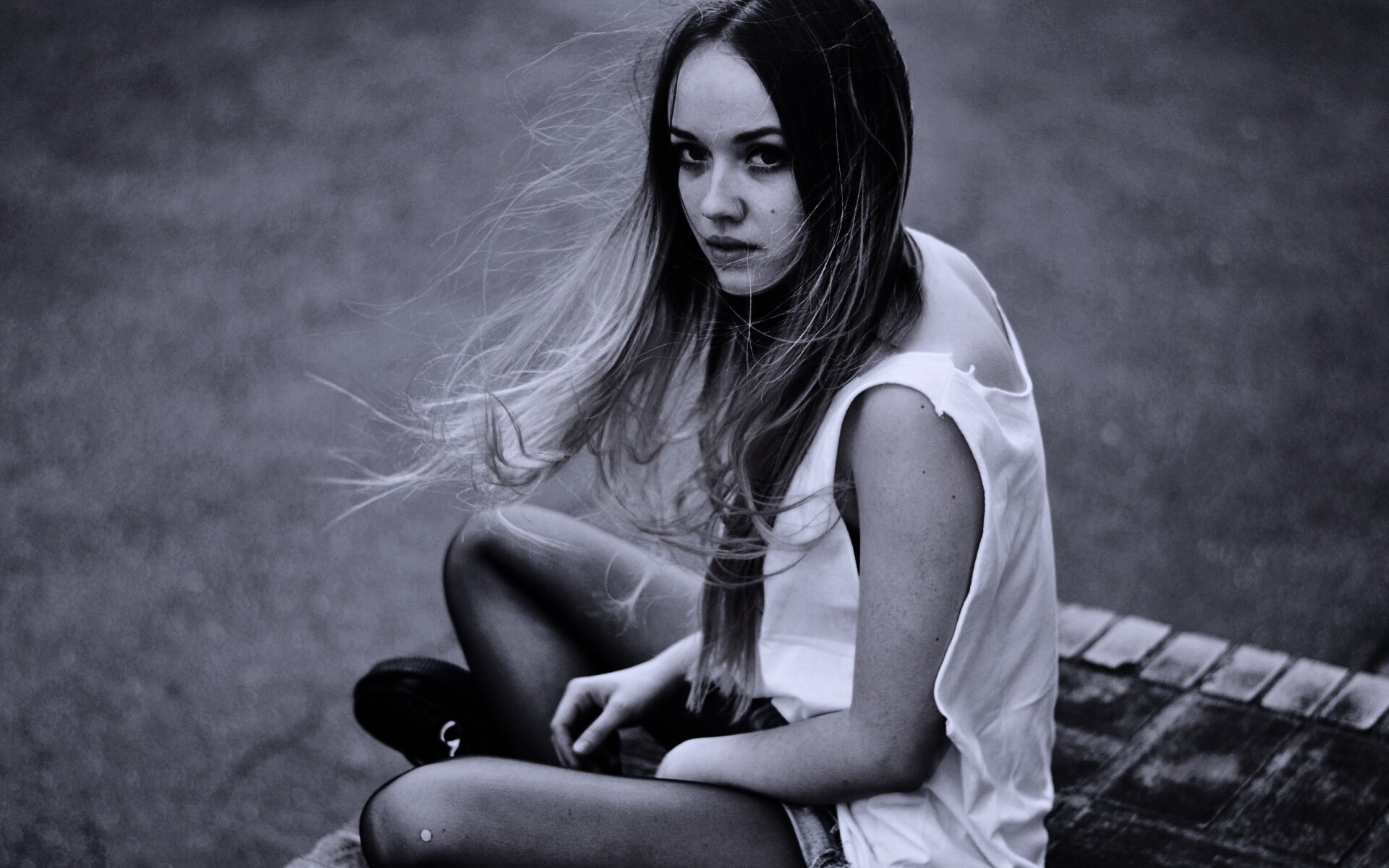 Девушка в образе модели обои