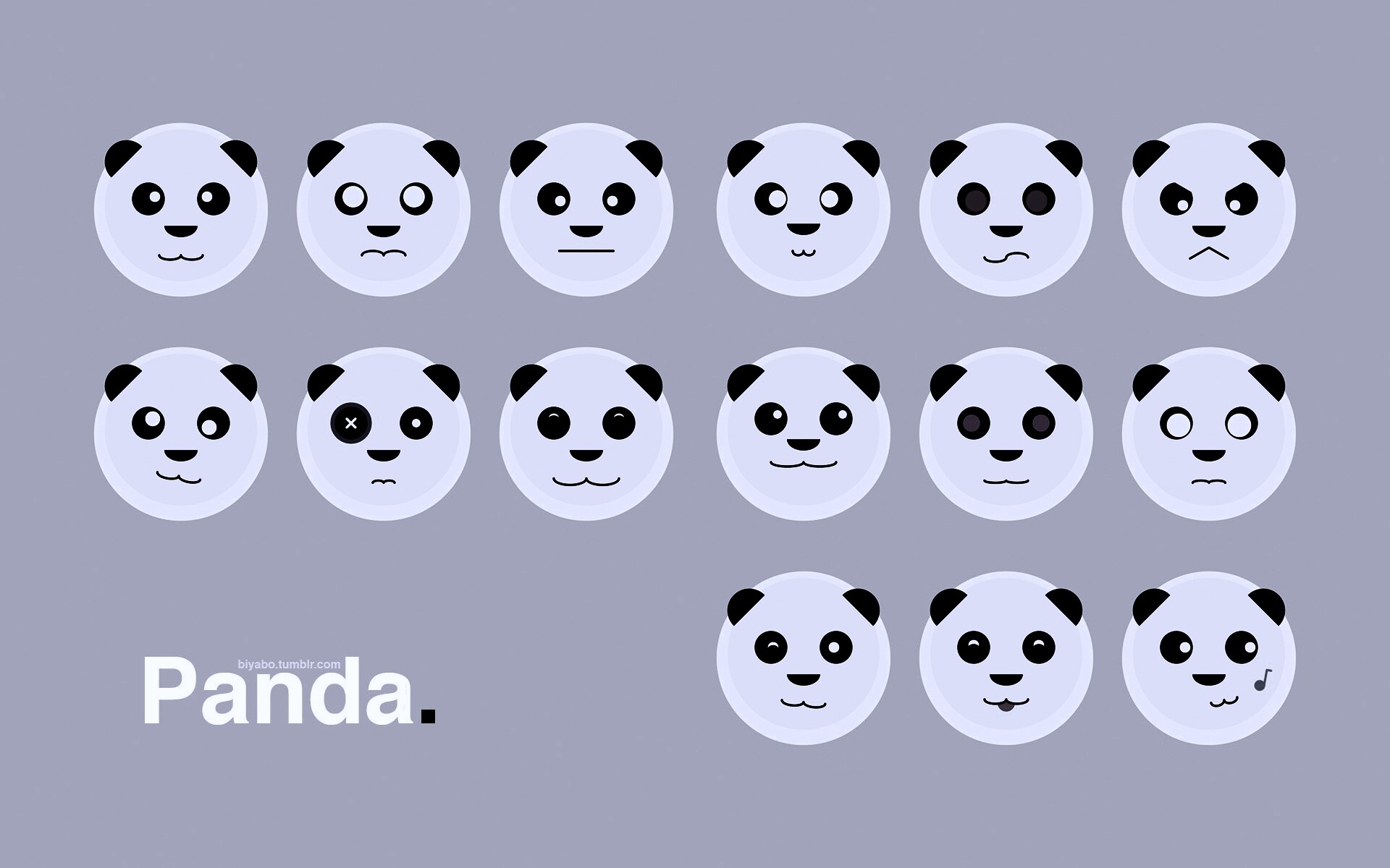 Морды панд обои